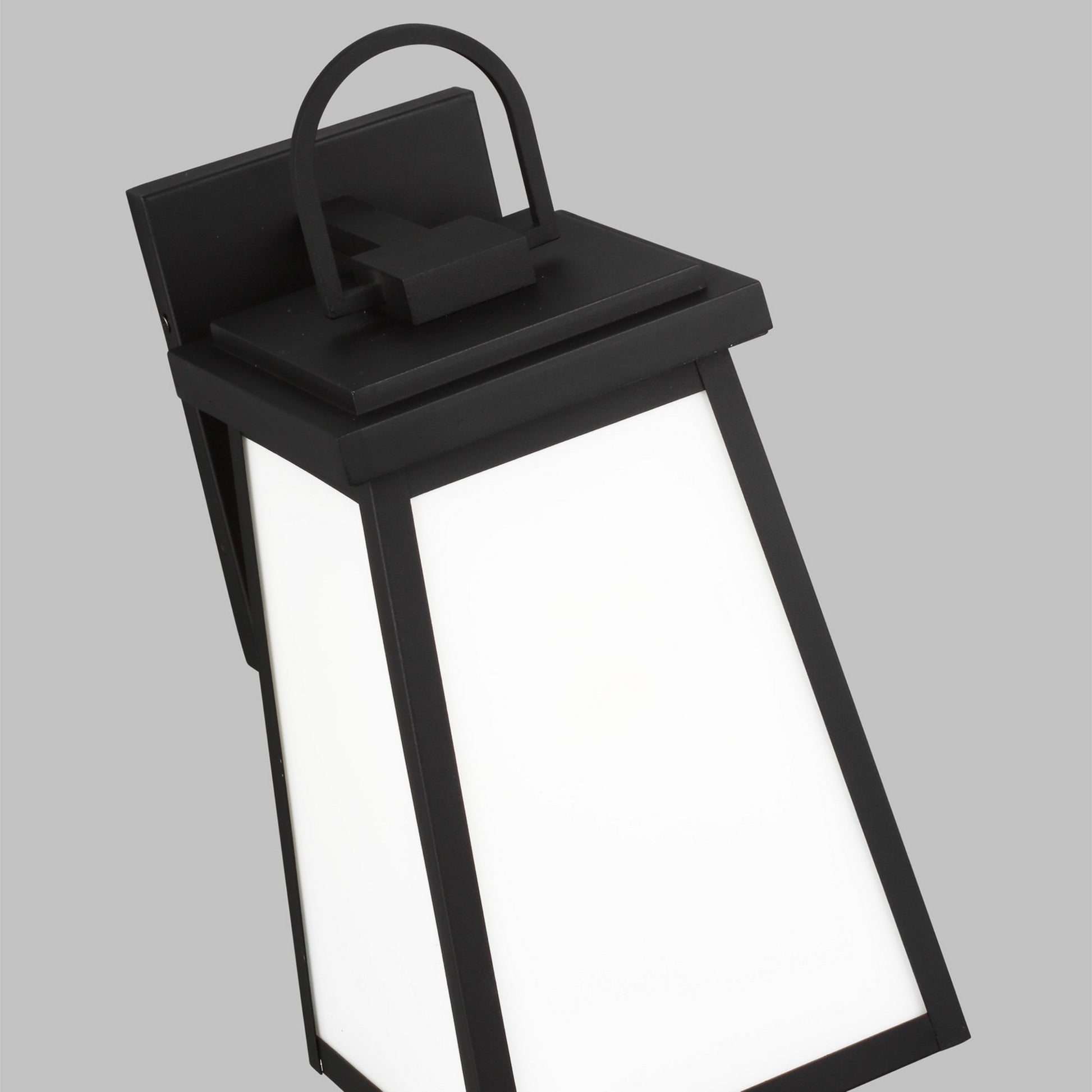 Founders 18" Large Outdoor Wall Lantern, Black Finish - Bees Lighting