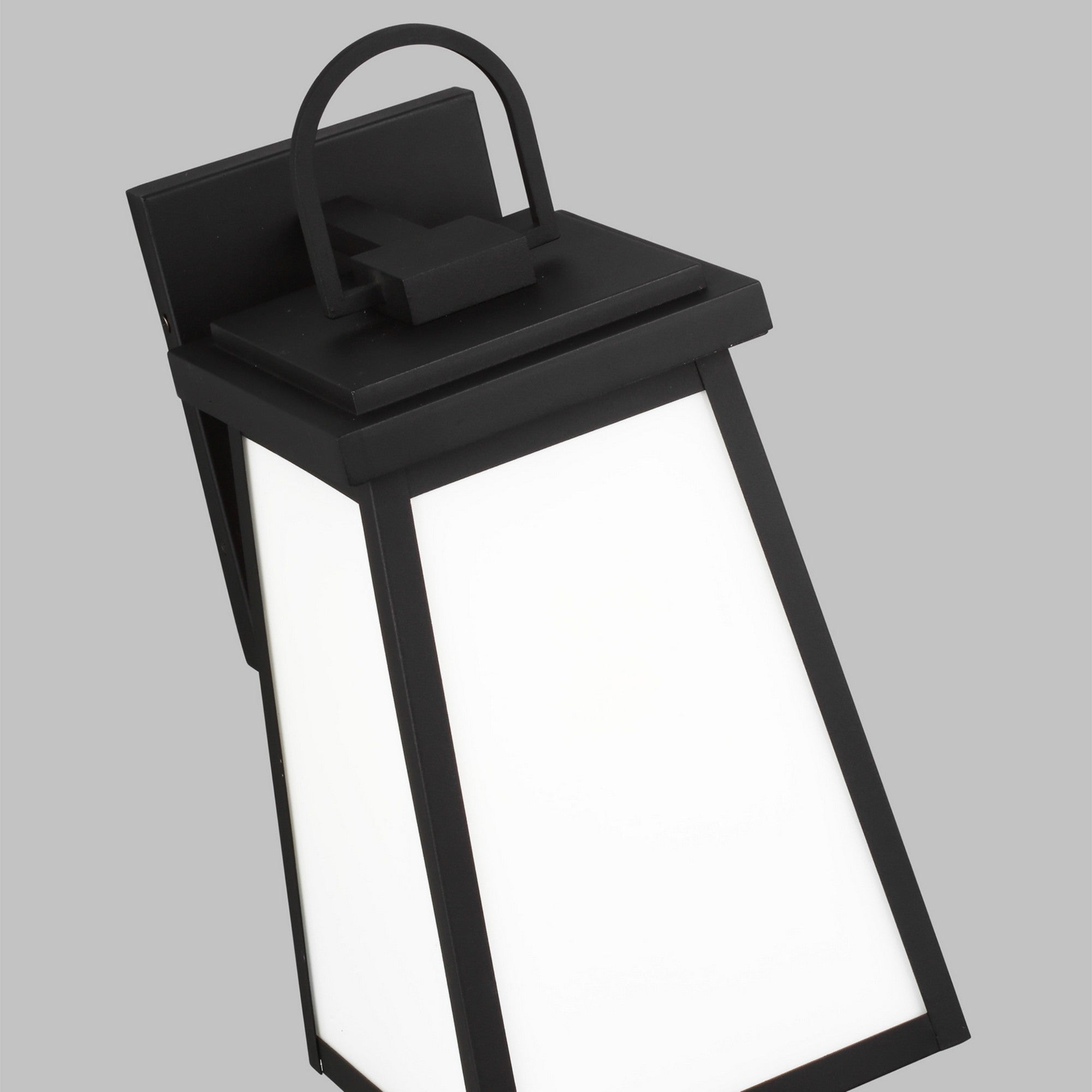 Founders 18" Large Outdoor Wall Lantern, Black Finish - Bees Lighting