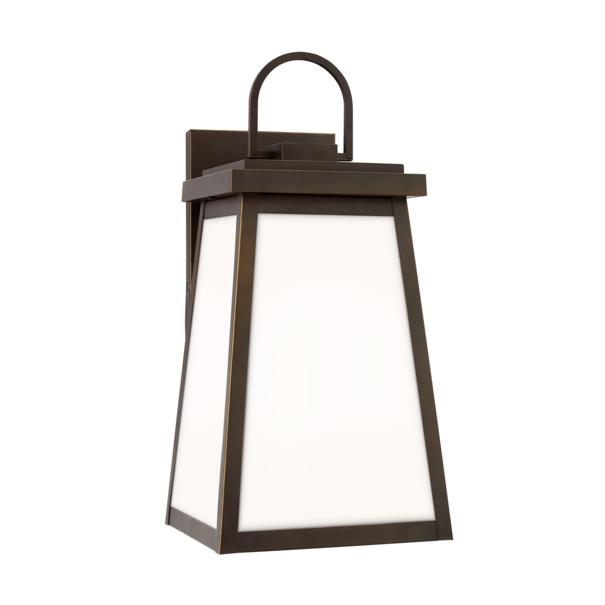 Founders 18" Large LED Outdoor Wall Lantern, Antique Bronze Finish - Bees Lighting