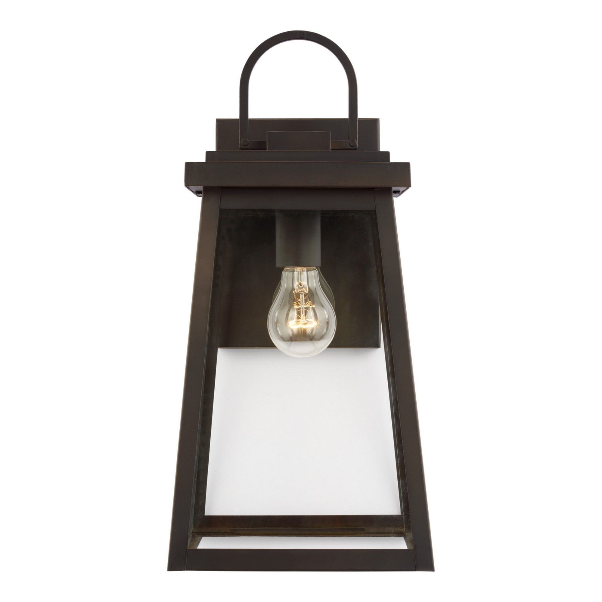 Founders 18" Large LED Outdoor Wall Lantern, Antique Bronze Finish - Bees Lighting