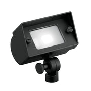 Textured black wall wash light with rectangular lens and adjustable swivel mount