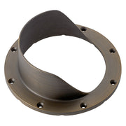 Centennial brass mounting ring with four screw holes, open circular light accessory