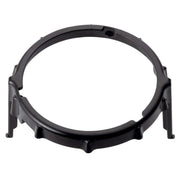 Black lighting fixture mounting bracket ring with three tabs