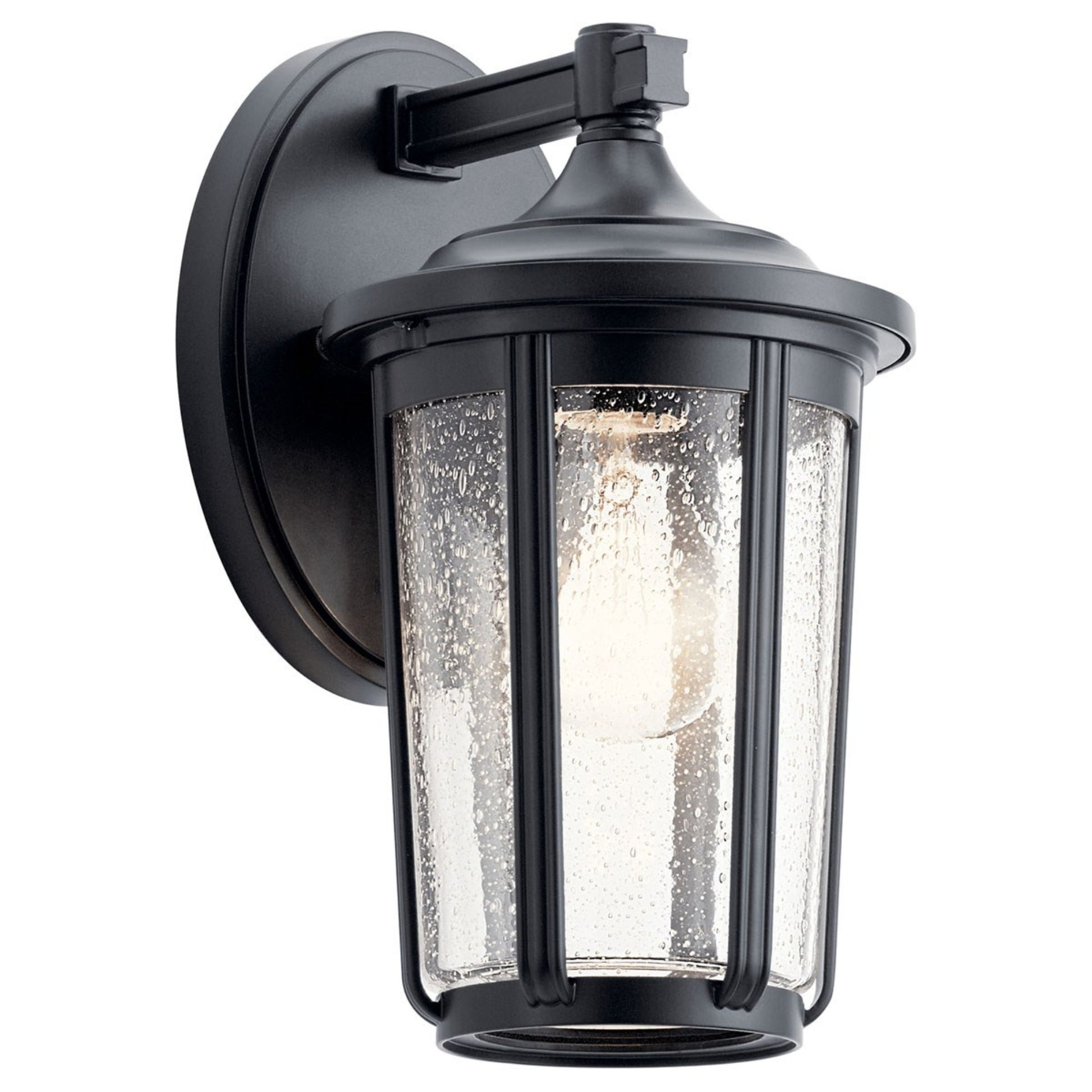 Fairfield 11" Outdoor Wall Light, Black Finish - Bees Lighting