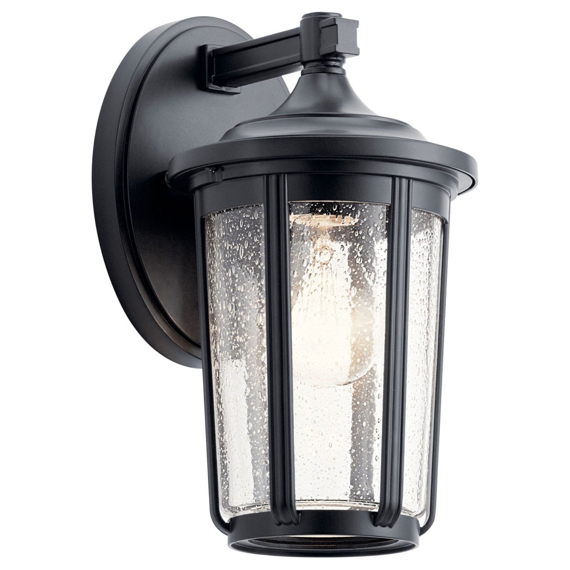 Fairfield 11" Outdoor Wall Light, Black Finish - Bees Lighting