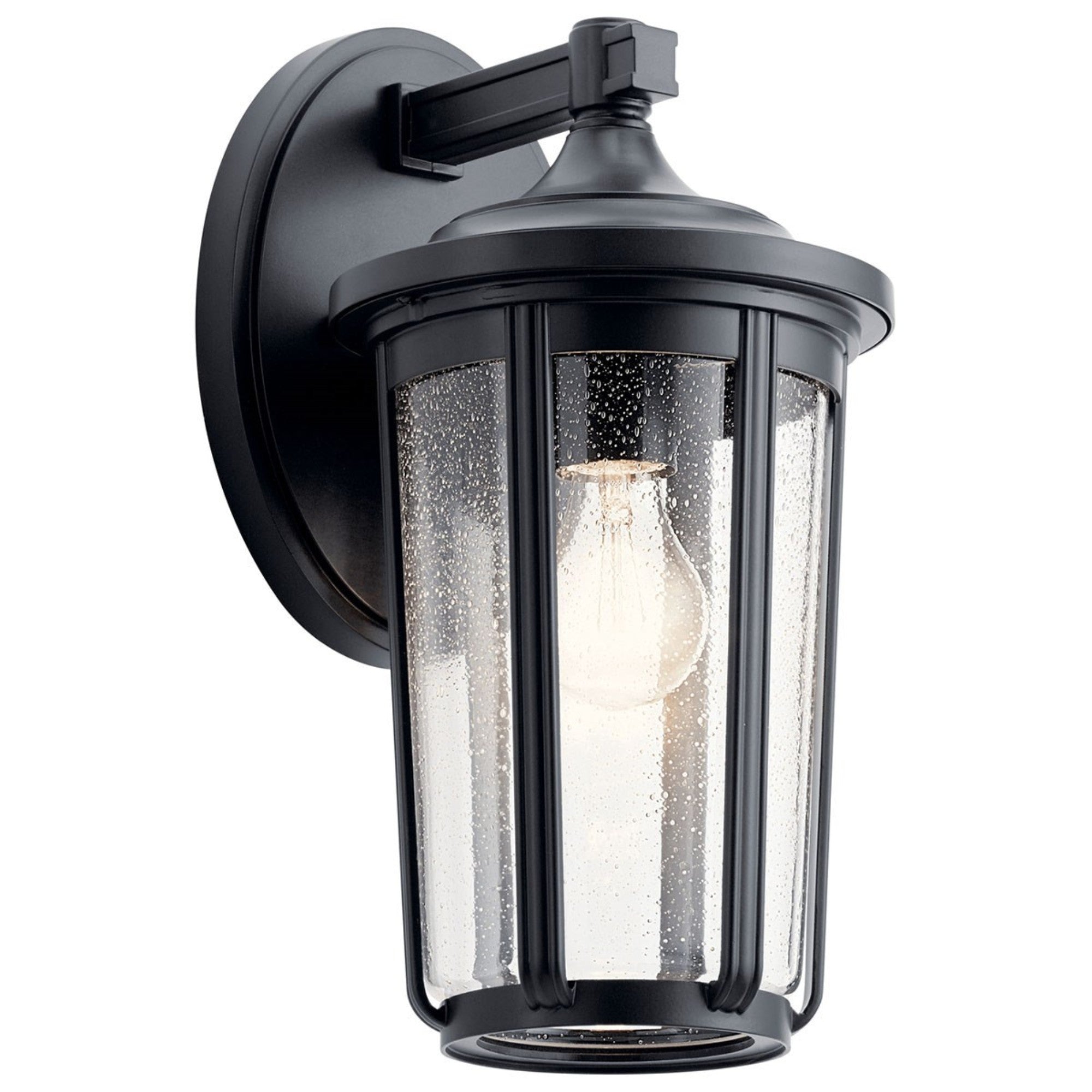 Fairfield 15" Outdoor Wall Light, Black Finish - Bees Lighting