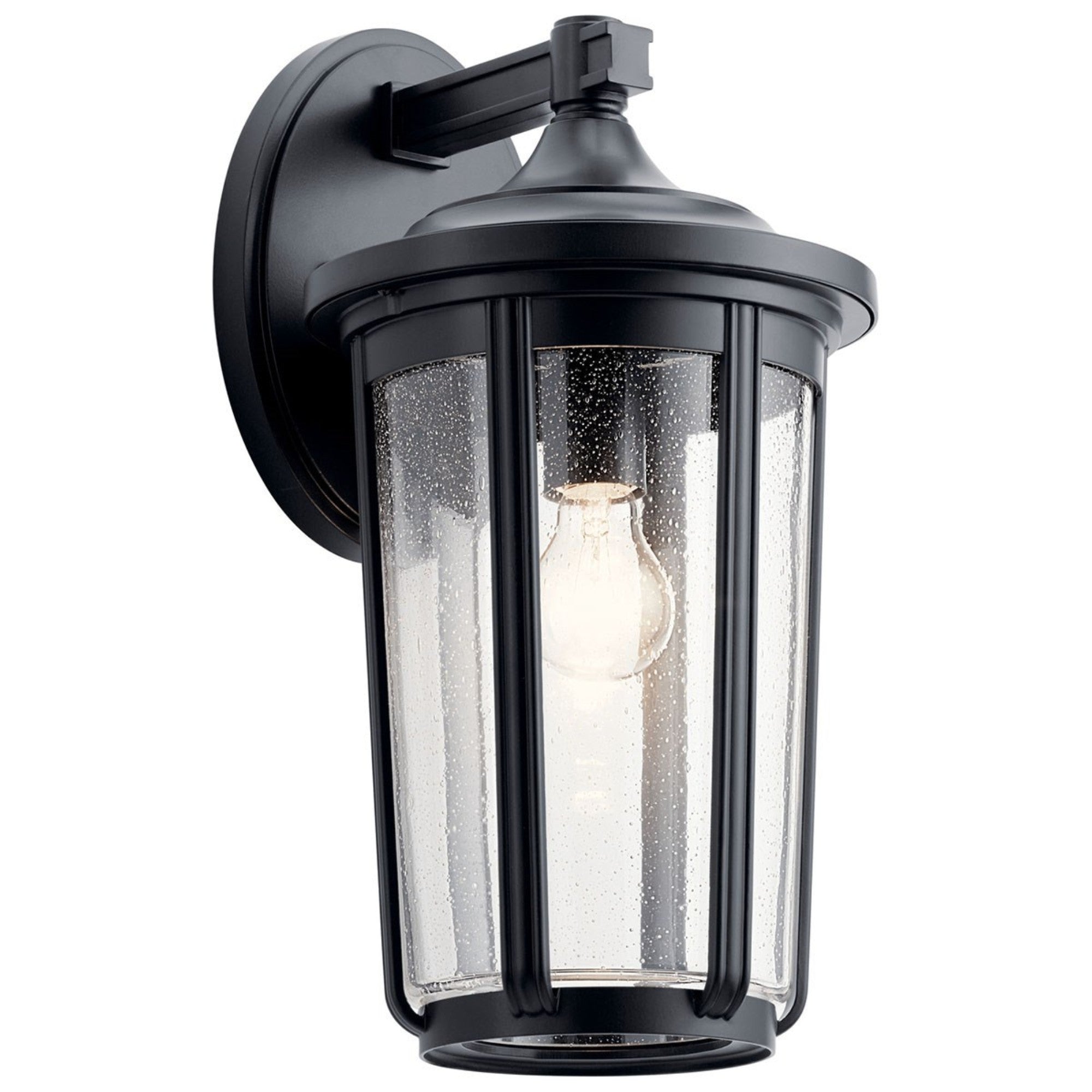 Fairfield 17" Outdoor Wall Light, Black Finish - Bees Lighting