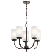 Kennewick 19" 5-Light Chandelier, Olde Bronze Finish - Bees Lighting