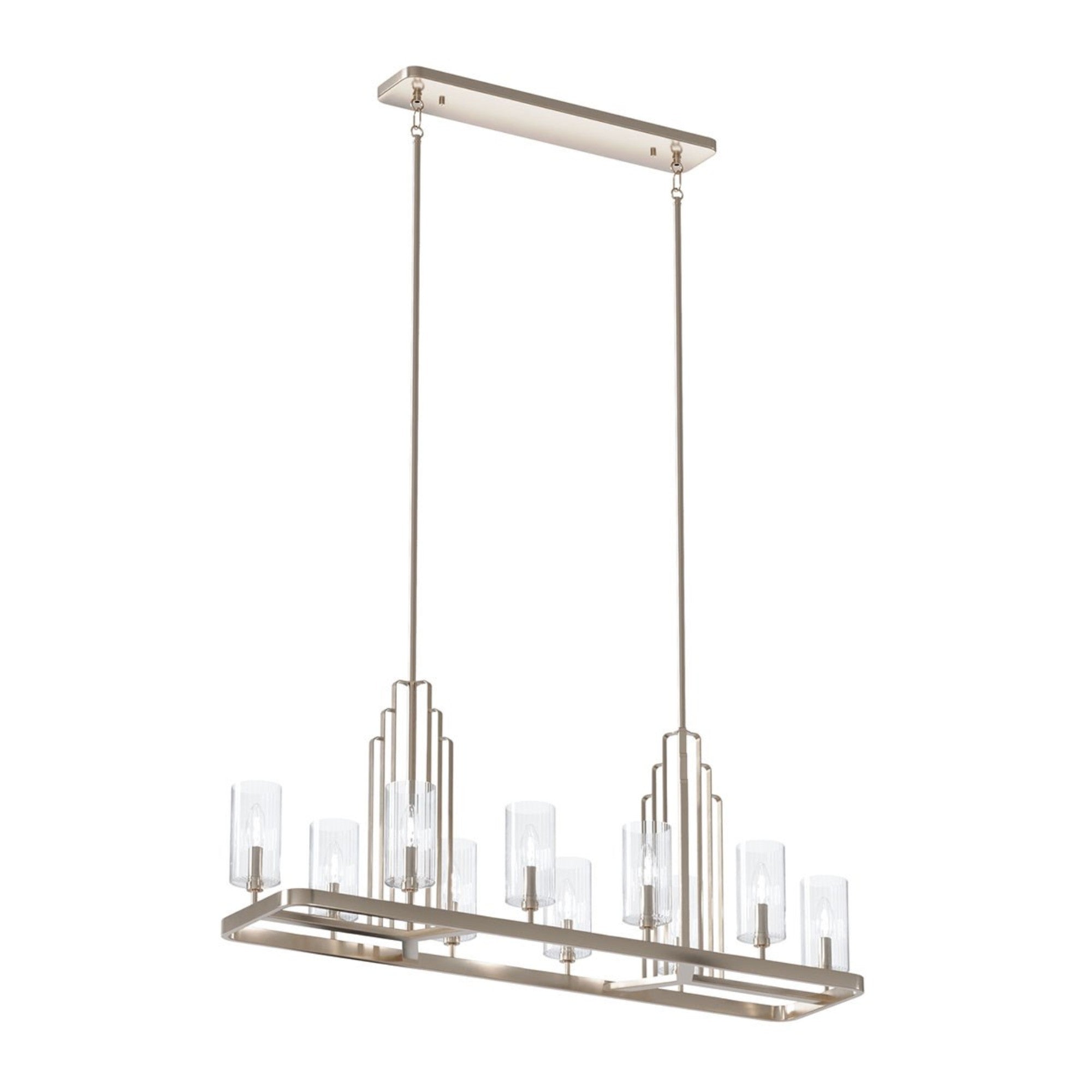 Kimrose 45" 10-Light Linear Chandelier - Bees Lighting