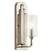 Kimrose 14" Wall Sconce, Polished Nickel Finish - Bees Lighting