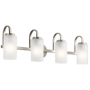 Kennewick 32" 4-Light Bath Vanity Light, Brushed Nickel Finish - Bees Lighting