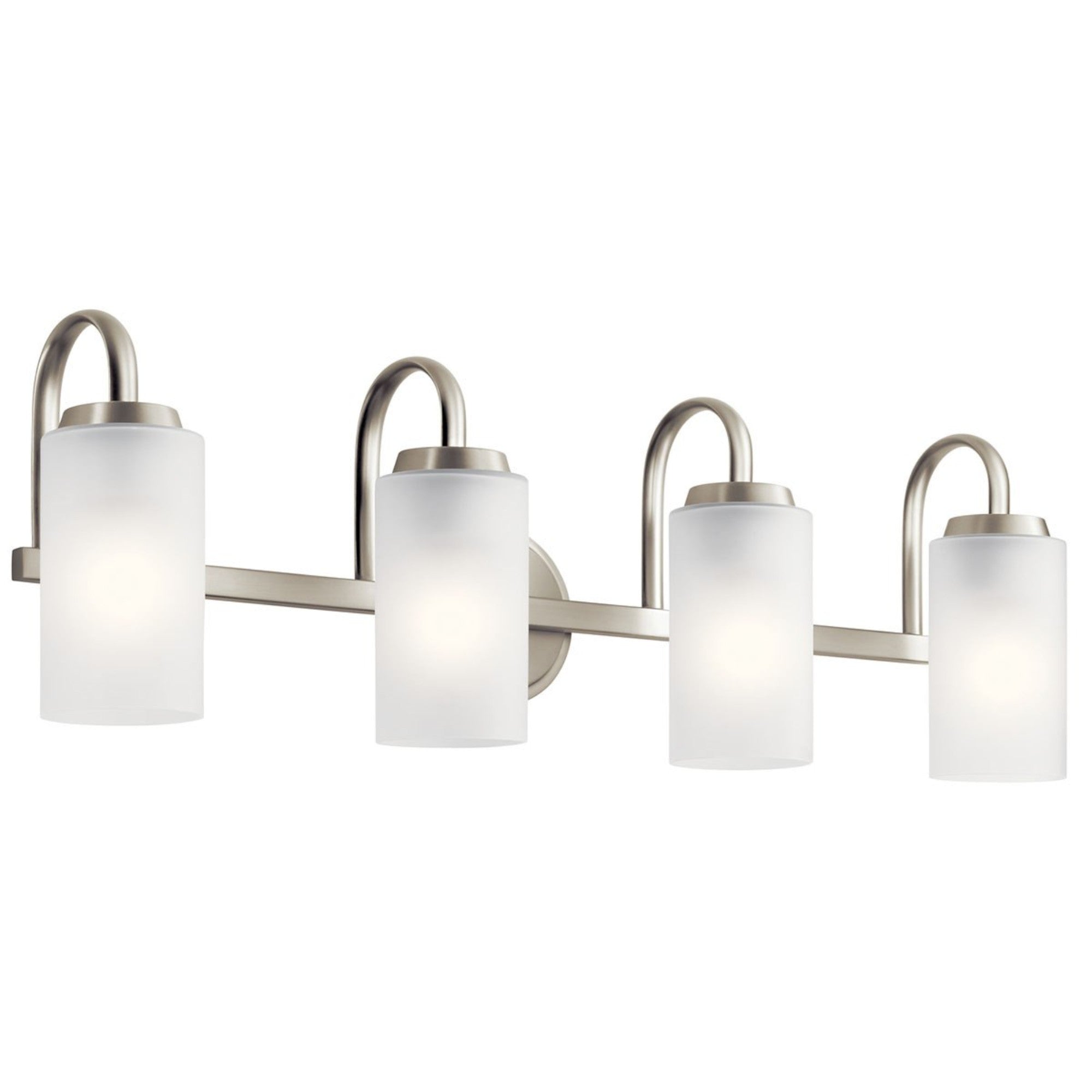 Kennewick 32" 4-Light Bath Vanity Light, Brushed Nickel Finish - Bees Lighting
