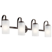 Kennewick 32" 4-Light Bath Vanity Light, Olde Bronze Finish - Bees Lighting