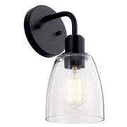 Meller 6" Wall Sconce, Black Finish - Bees Lighting