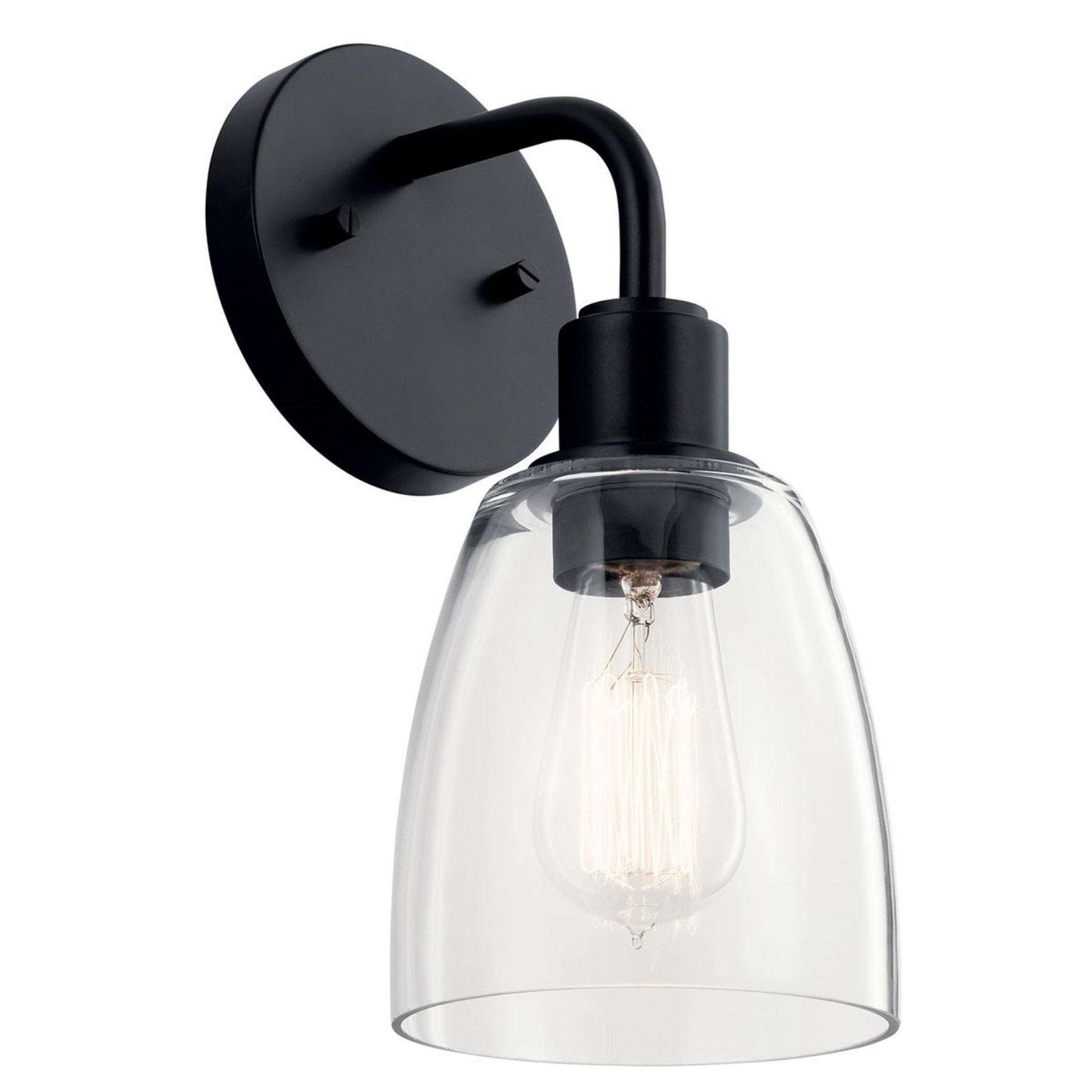 Meller 6" Wall Sconce, Black Finish - Bees Lighting