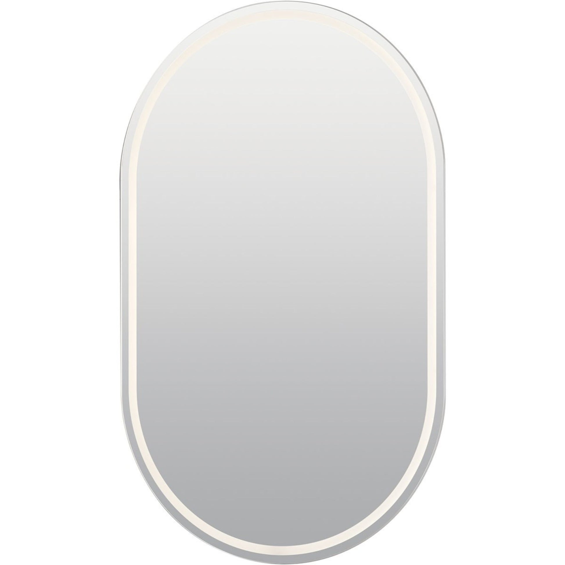 Menillo 39" LED Vanity Mirror, White Finish - Bees Lighting