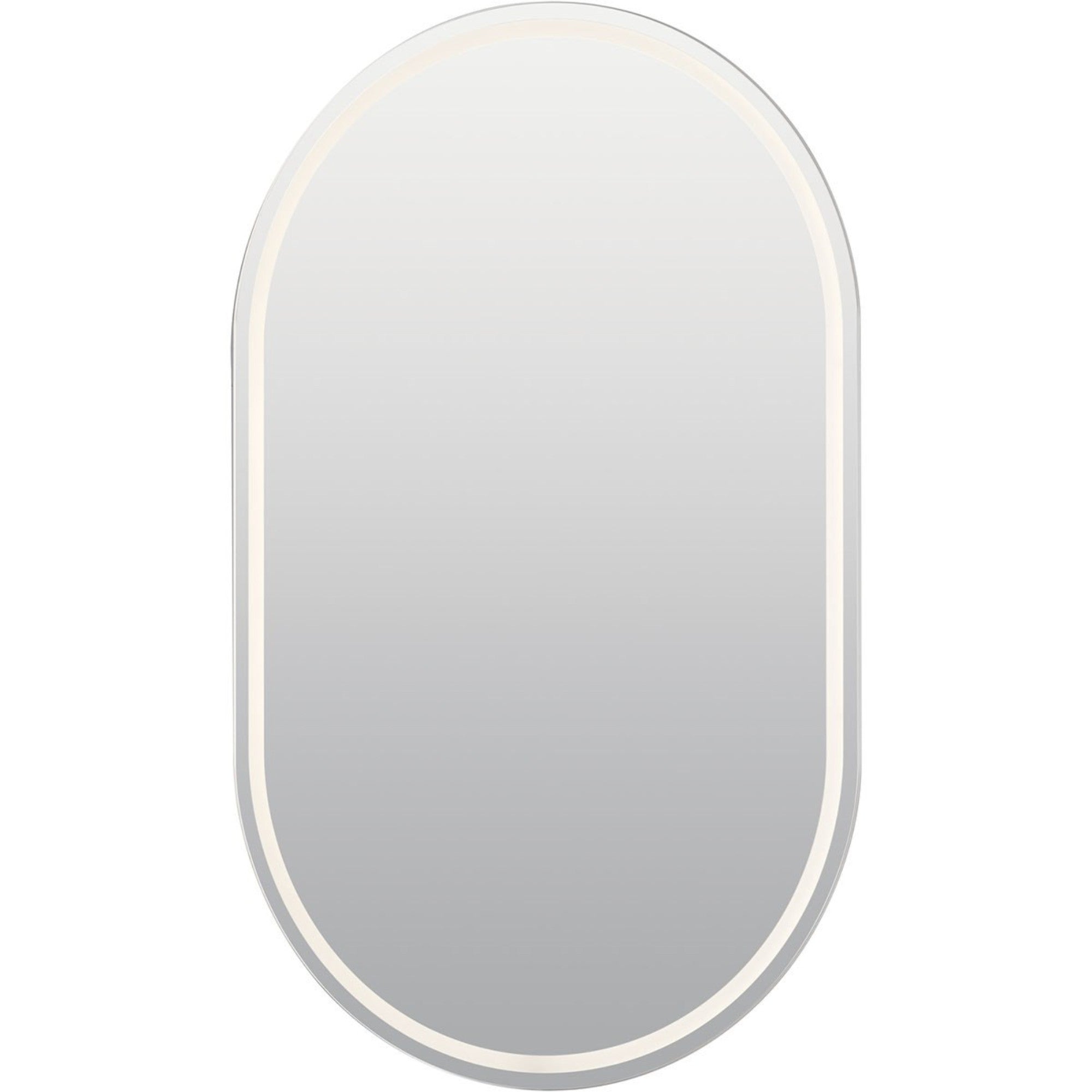 Menillo 39" LED Vanity Mirror, White Finish - Bees Lighting