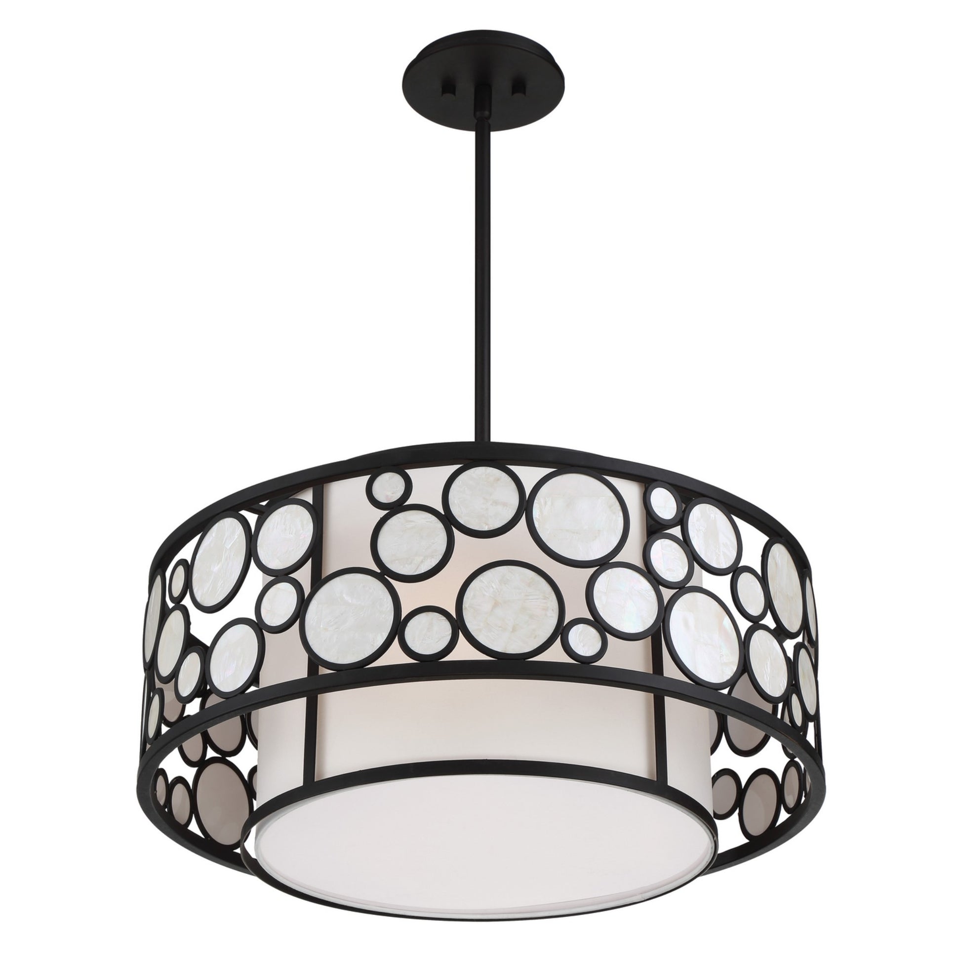 Mosaic 24" 4-Light Pendant, Oil Rubbed Bronze Finish - Bees Lighting