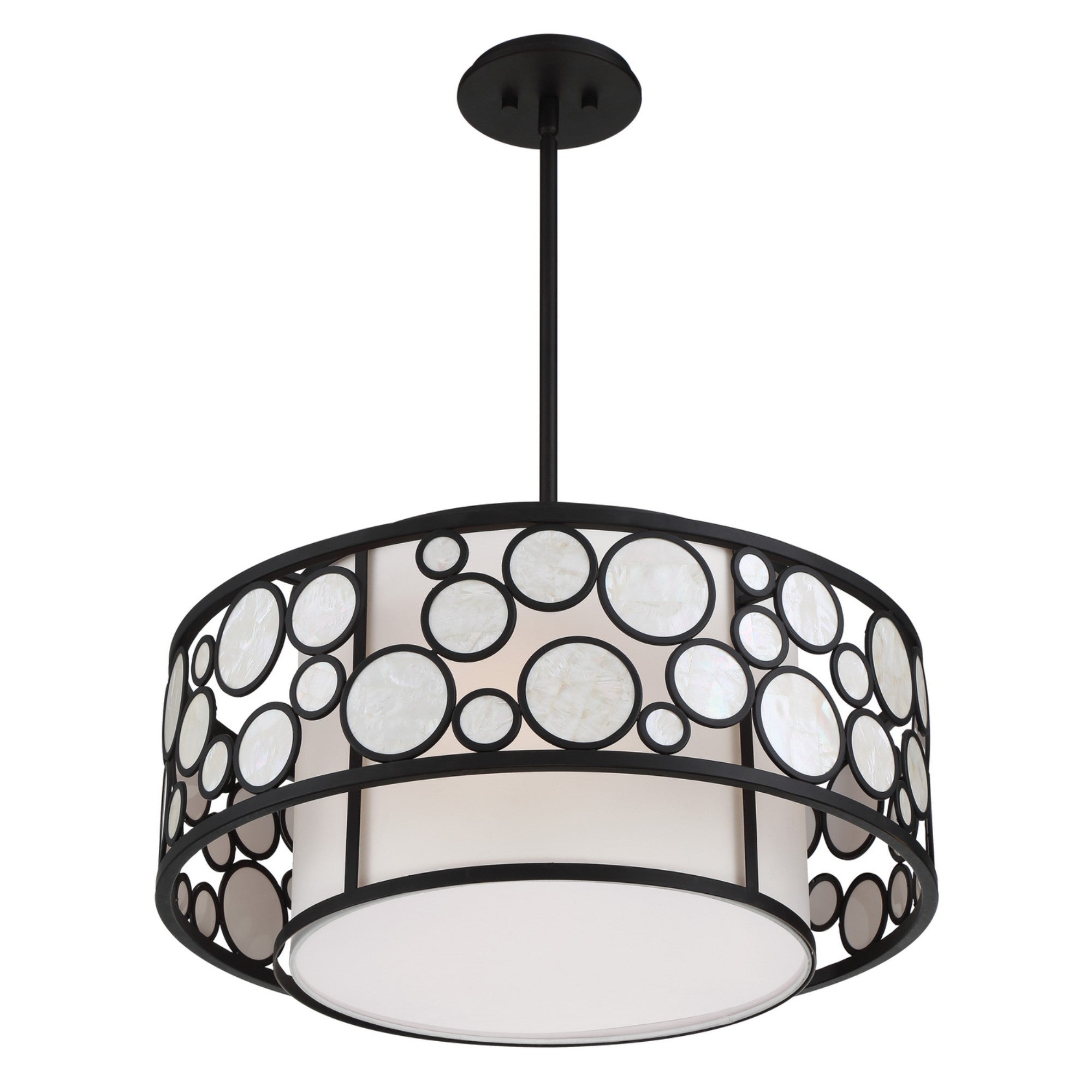 Mosaic 24" 4-Light Pendant, Oil Rubbed Bronze Finish - Bees Lighting