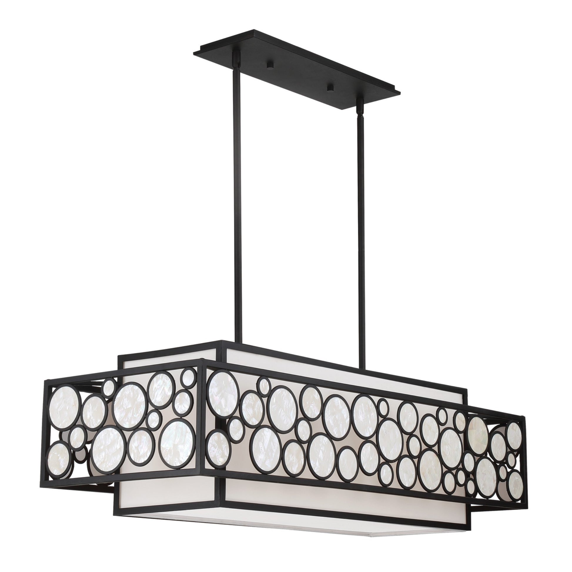 Mosaic 42" 4-Light Island Light, Oil Rubbed Bronze Finish - Bees Lighting