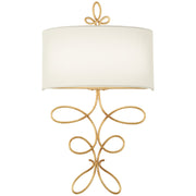 Gianella 20" 2-Light LED Wall Sconce, Ardent Gold Leaf Finish - Bees Lighting