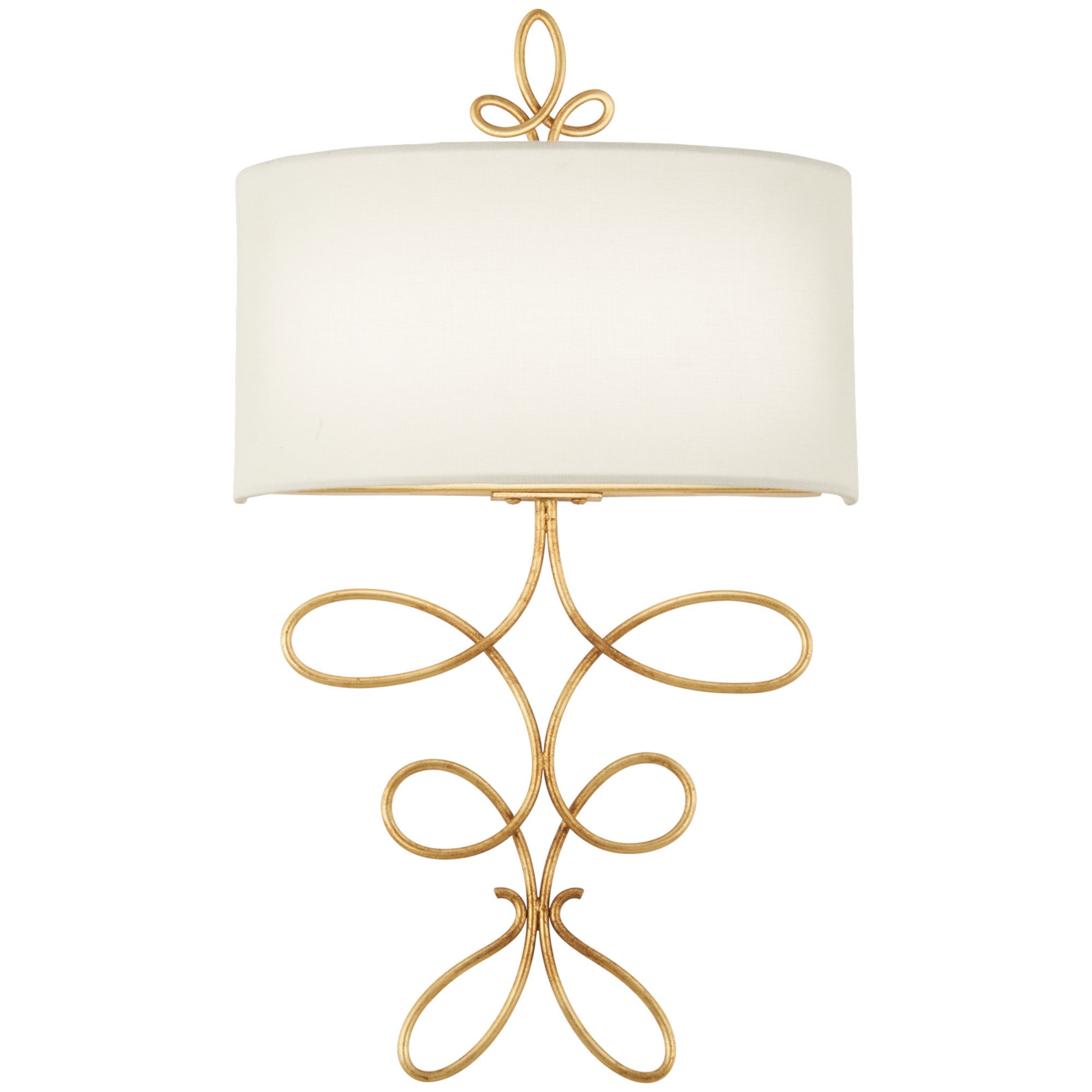 Gianella 20" 2-Light LED Wall Sconce, Ardent Gold Leaf Finish - Bees Lighting