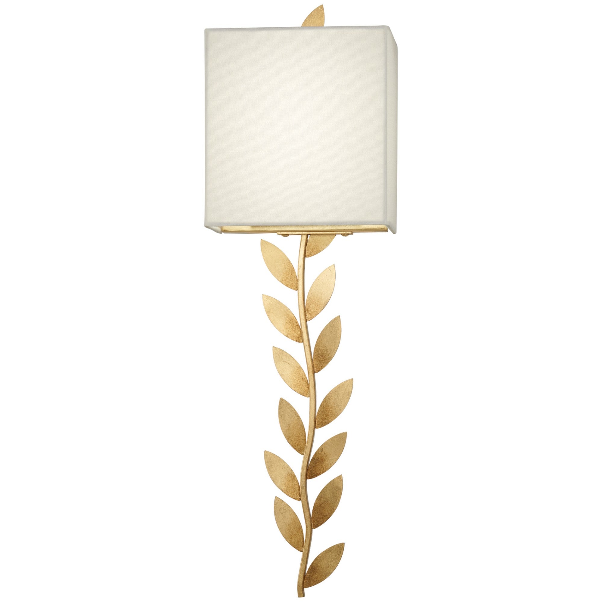Arbor Grove 24" 2-Light LED Wall Sconce, Ardent Gold Leaf Finish - Bees Lighting