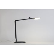 Splitty Reach Matte Black Contemporary LED Desk Lamp with Table Base and USB Port - Bees Lighting