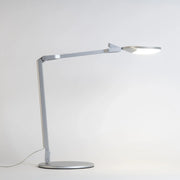 Splitty Reach Silver Contemporary LED Desk Lamp with Table Base and USB Port - Bees Lighting