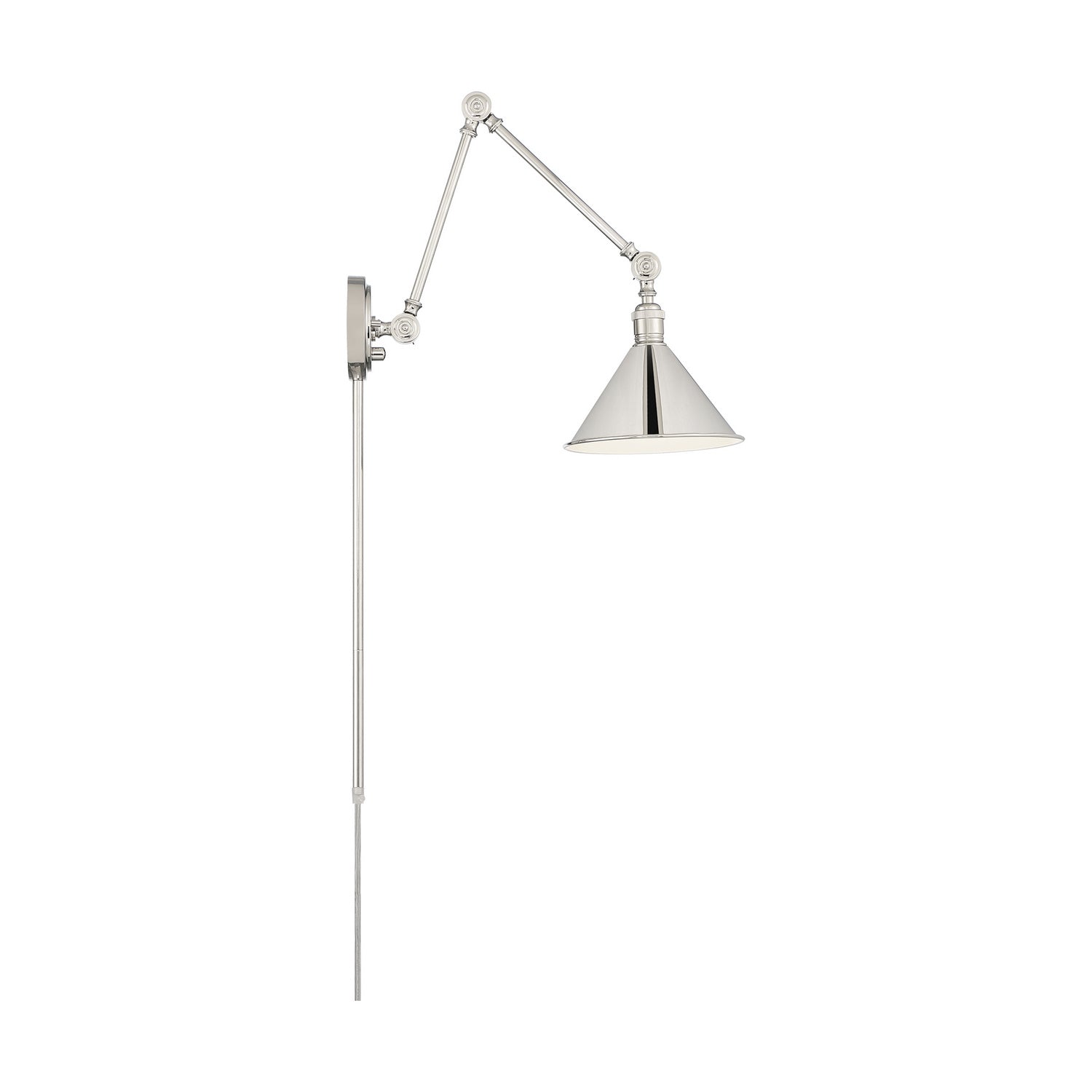 Delancey Plug In Swing Arm Wall Sconce With Switch - Bees Lighting