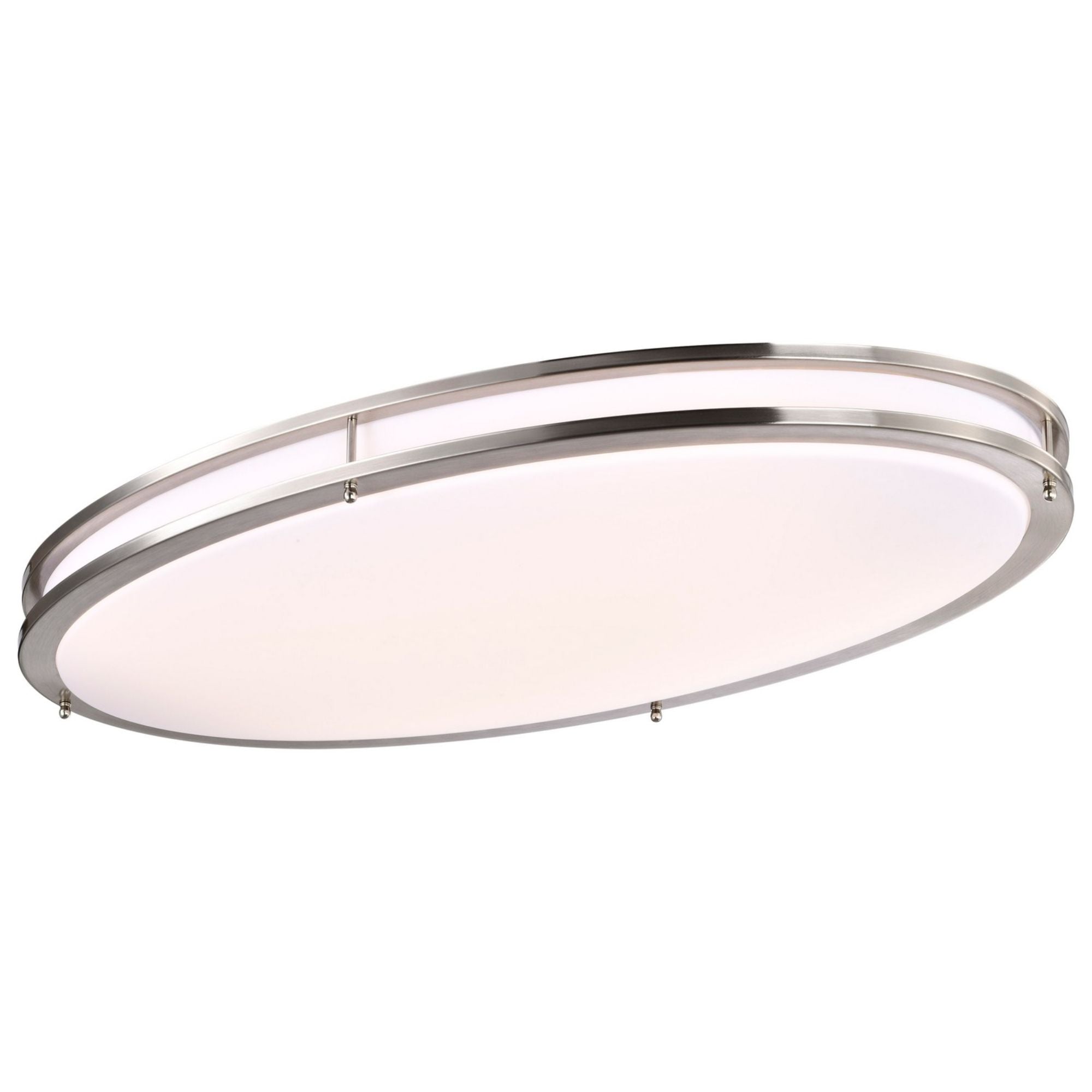 Glamour 32" LED Flush Mount, 3CCT, Silver Finish - Bees Lighting