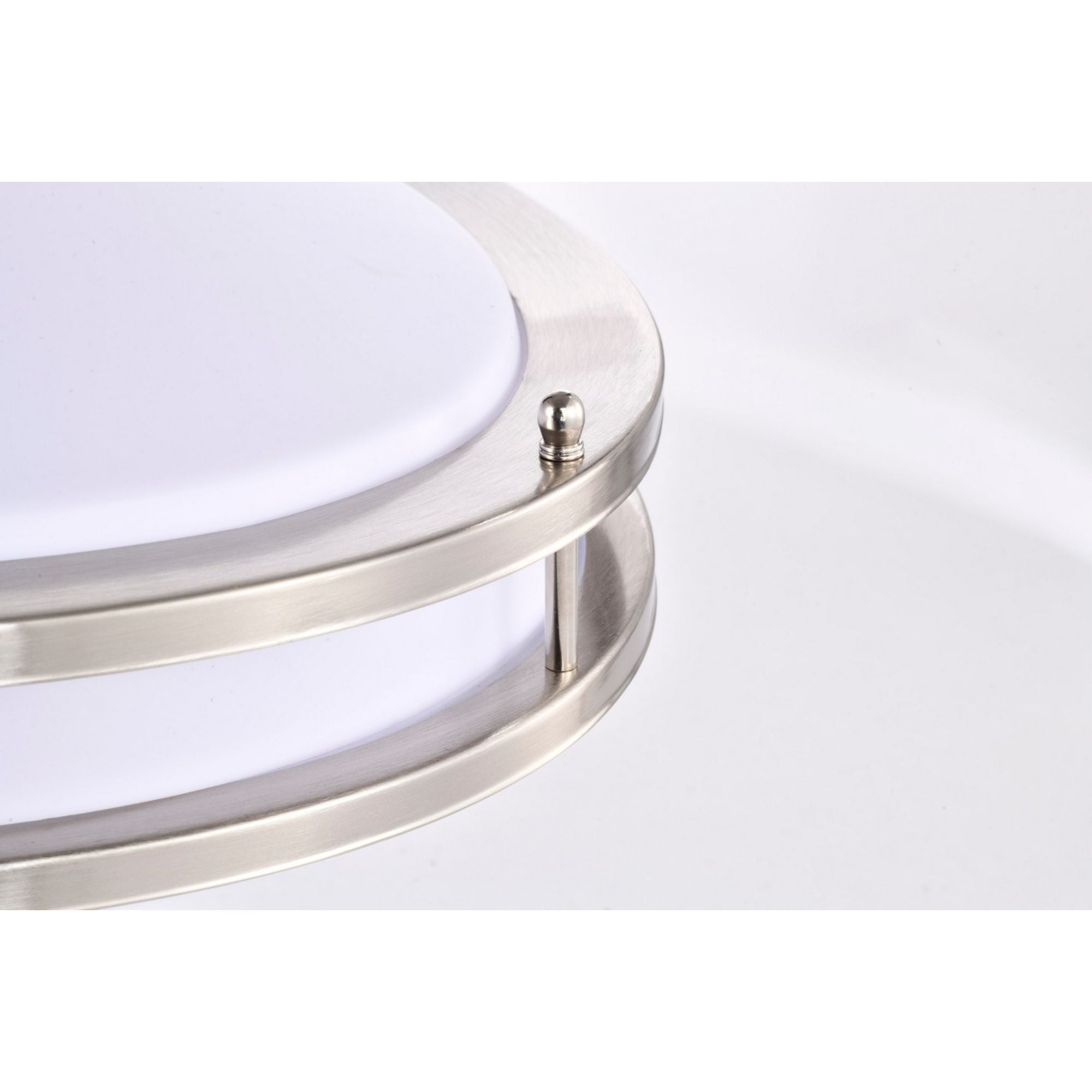 Glamour 32" LED Flush Mount, 3CCT, Silver Finish - Bees Lighting