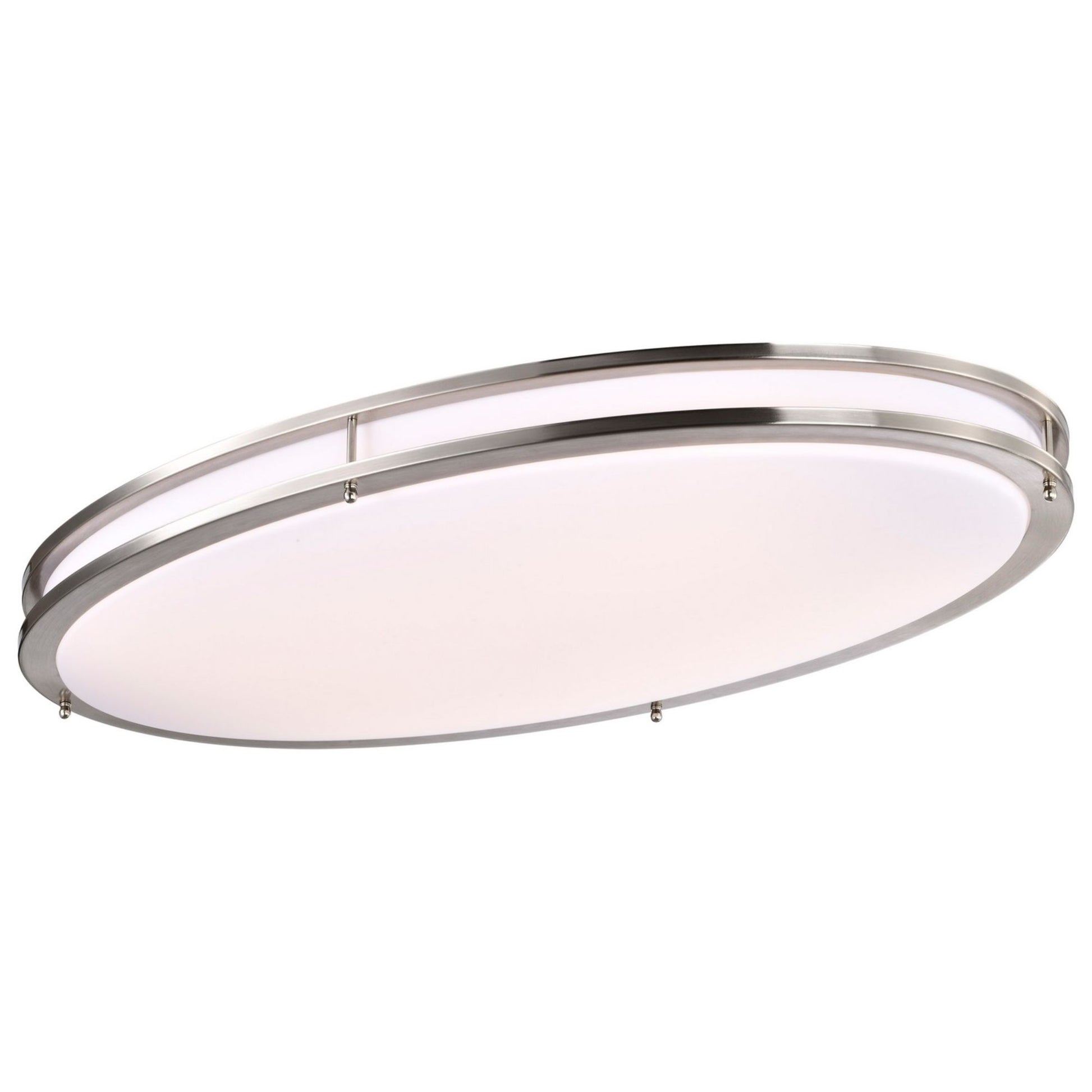 Glamour 32" LED Flush Mount, 3CCT, Silver Finish - Bees Lighting