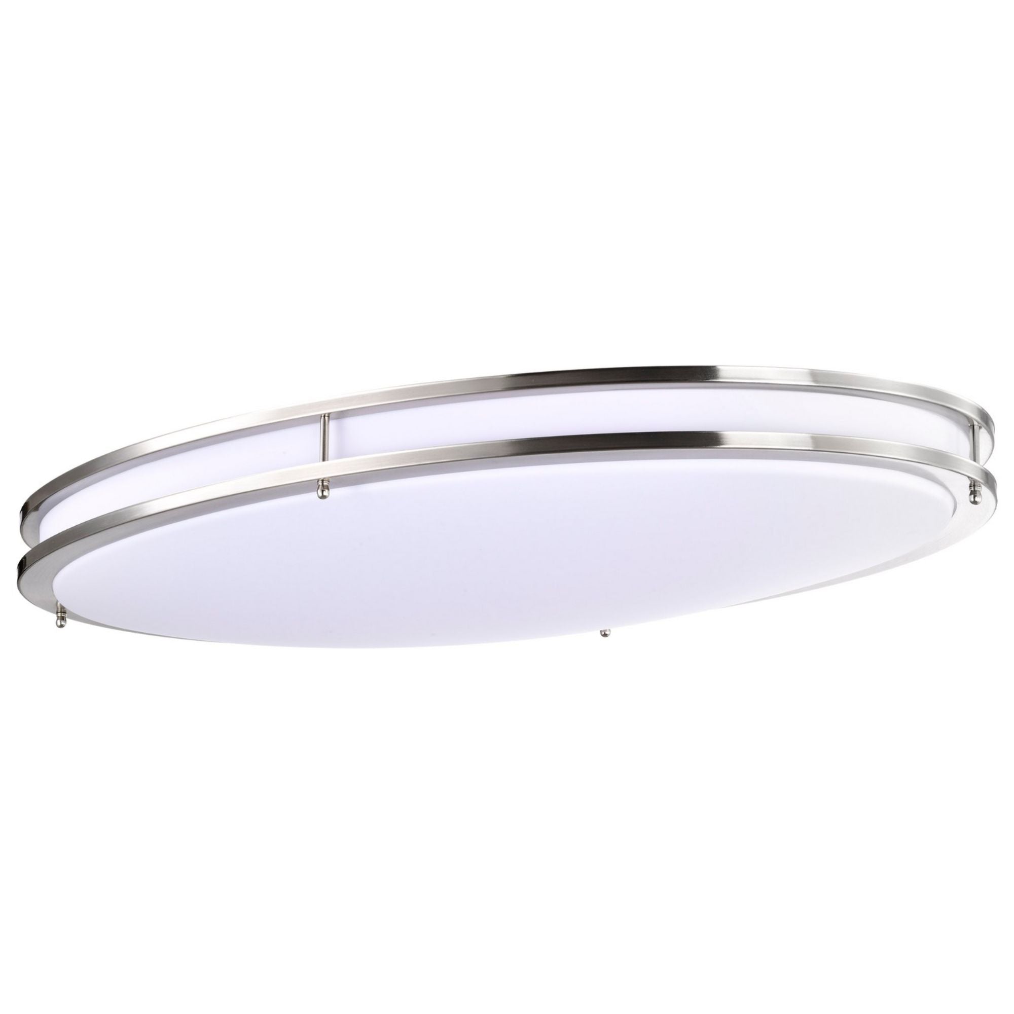 Glamour 32" LED Flush Mount, 3CCT, Silver Finish - Bees Lighting