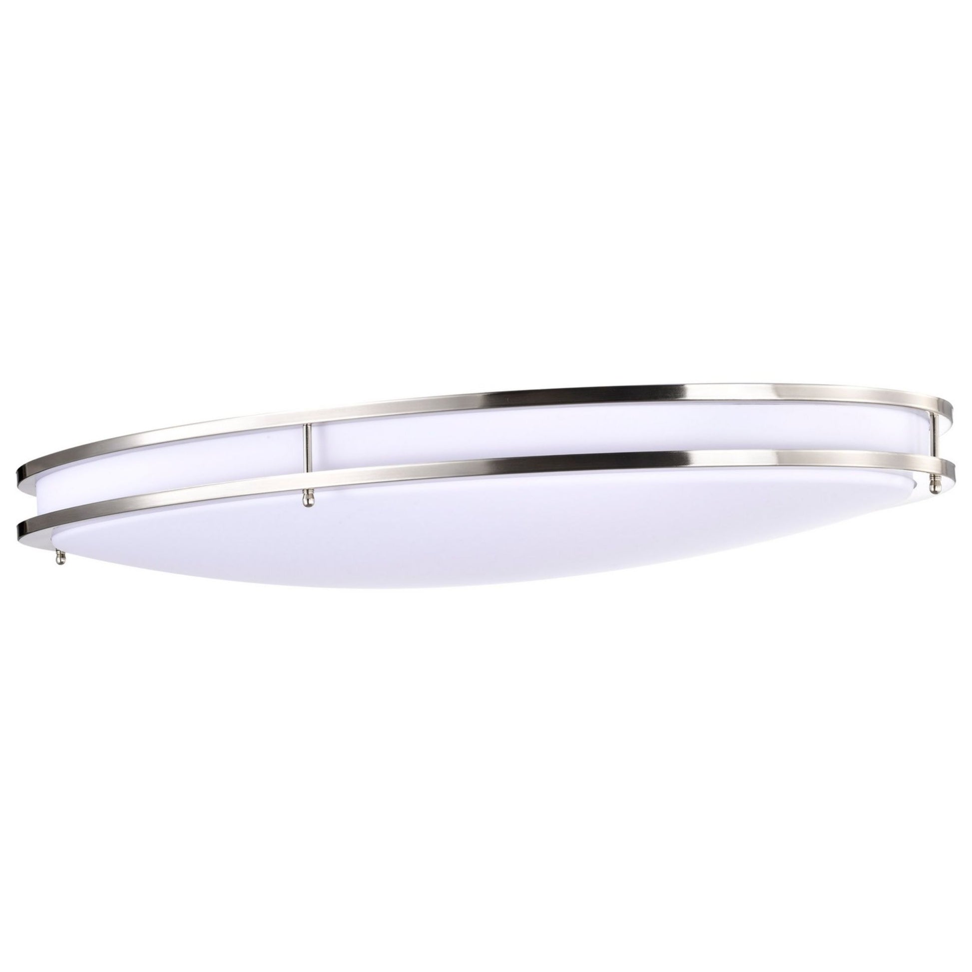 Glamour 32" LED Flush Mount, 3CCT, Silver Finish - Bees Lighting