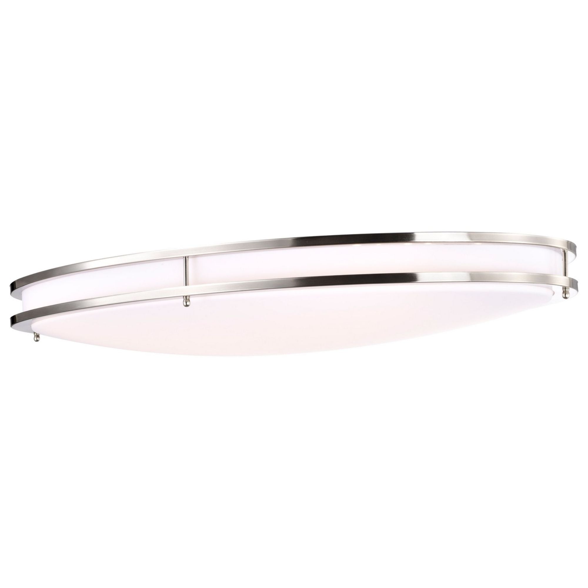 Glamour 32" LED Flush Mount, 3CCT, Silver Finish - Bees Lighting