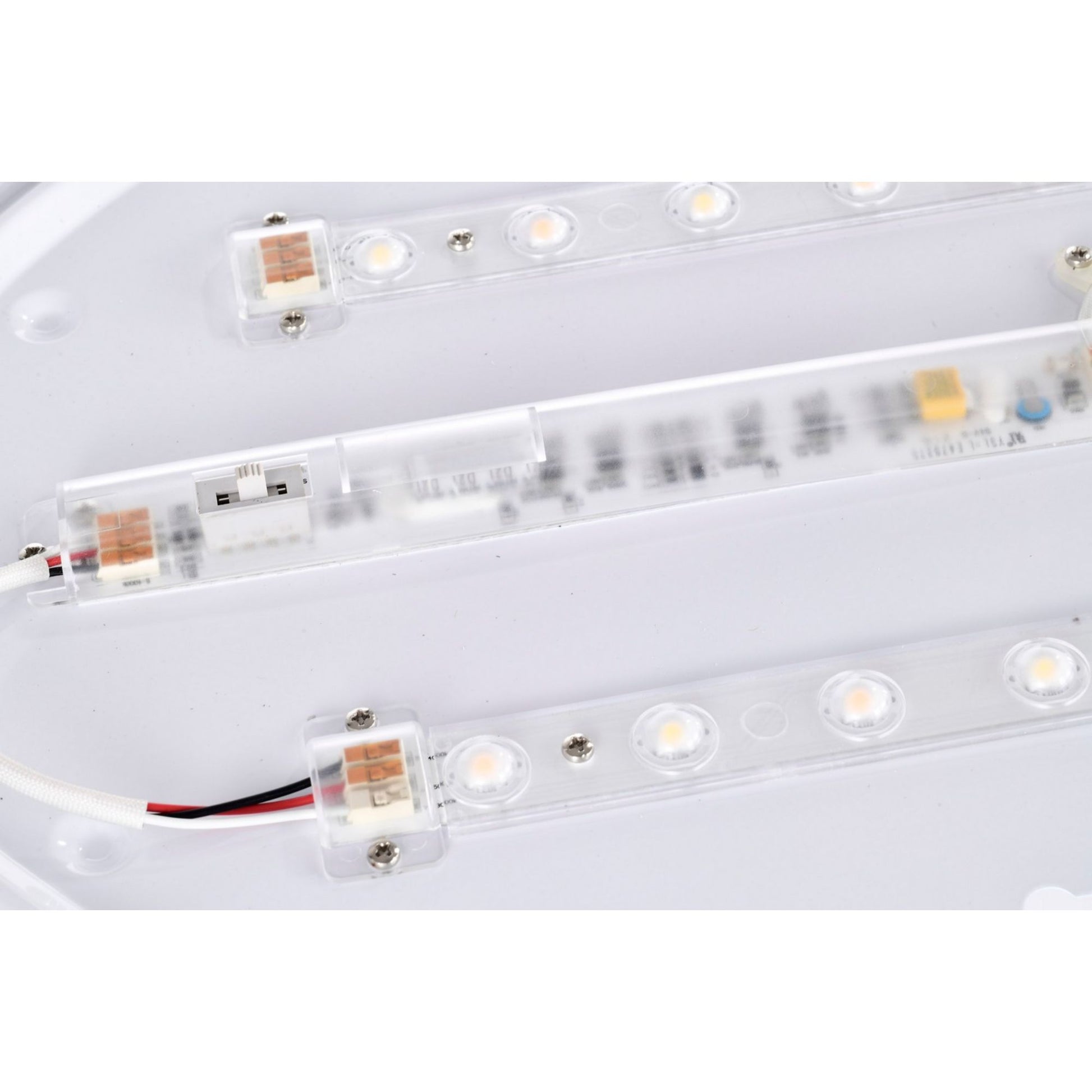 Glamour 32" LED Flush Mount, 3CCT, Silver Finish - Bees Lighting