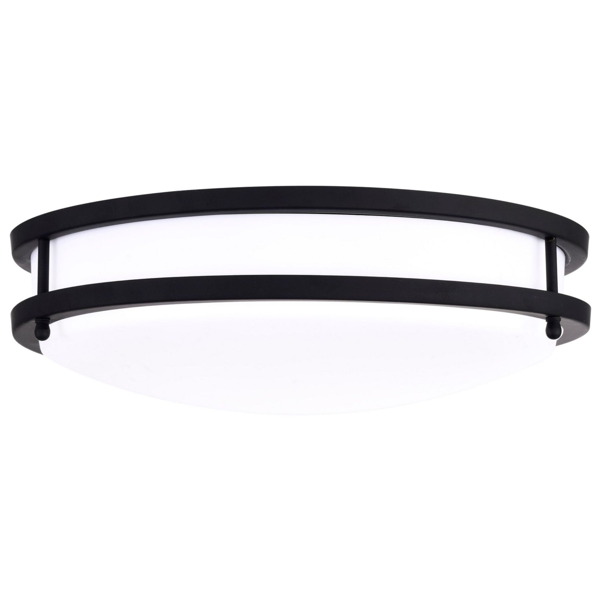 Glamour 13" LED Flush Mount, 3CCT, Black Finish - Bees Lighting