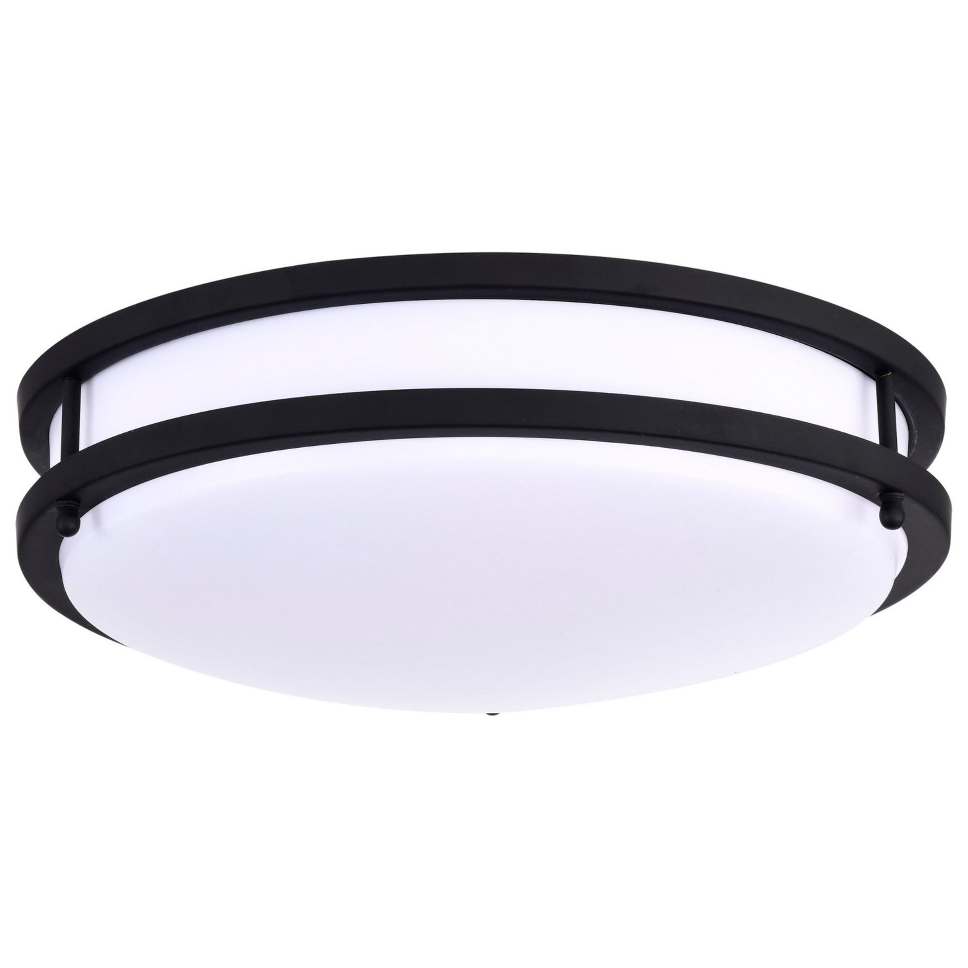 Glamour 13" LED Flush Mount, 3CCT, Black Finish - Bees Lighting