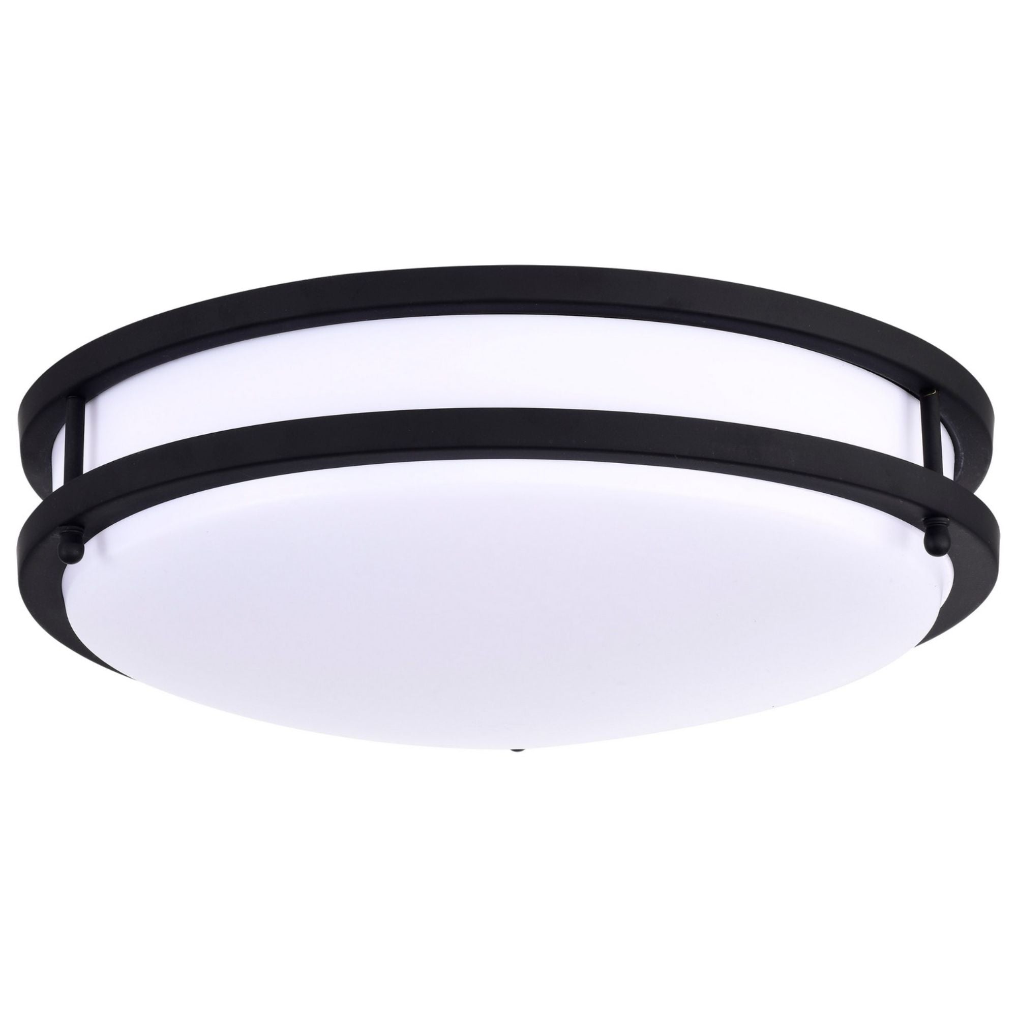Glamour 13" LED Flush Mount, 3CCT, Black Finish - Bees Lighting
