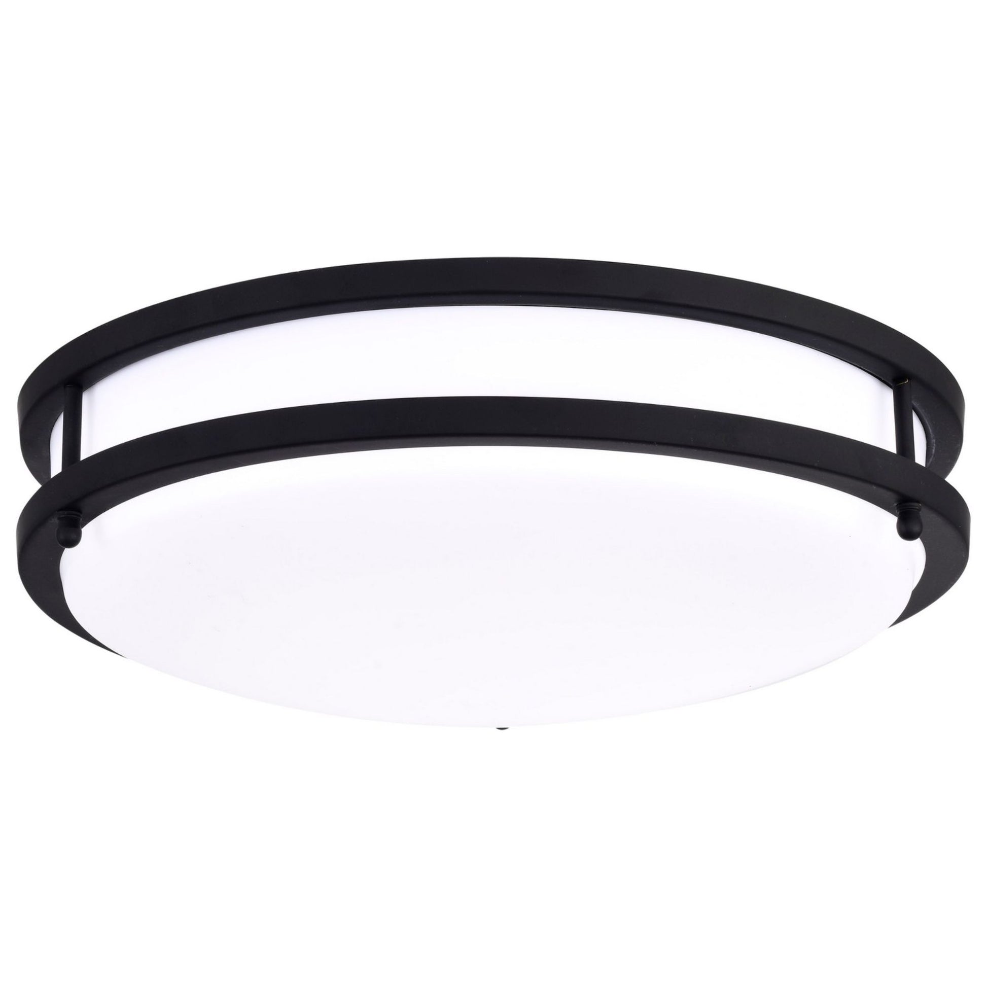 Glamour 13" LED Flush Mount, 3CCT, Black Finish - Bees Lighting