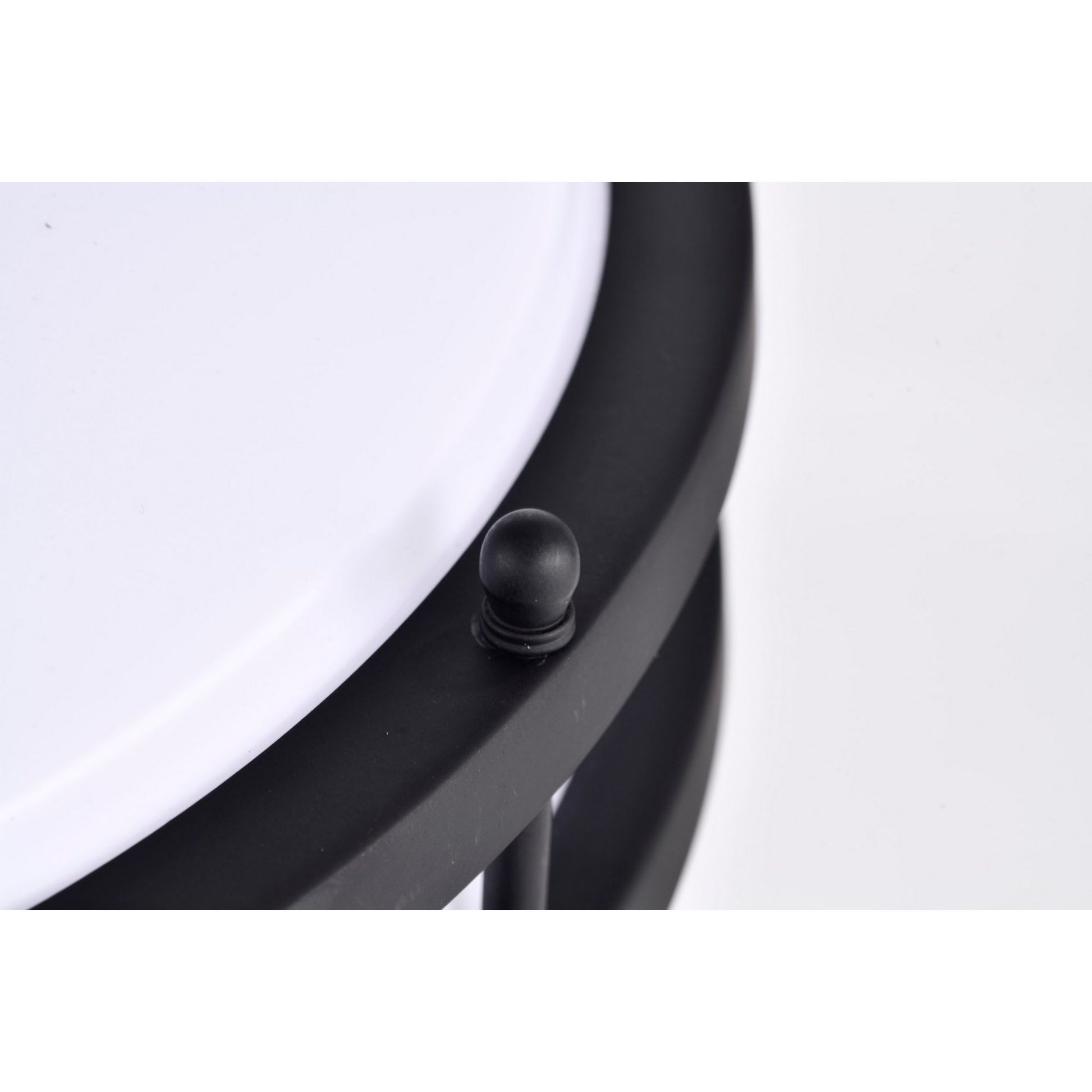 Glamour 13" LED Flush Mount, 3CCT, Black Finish - Bees Lighting