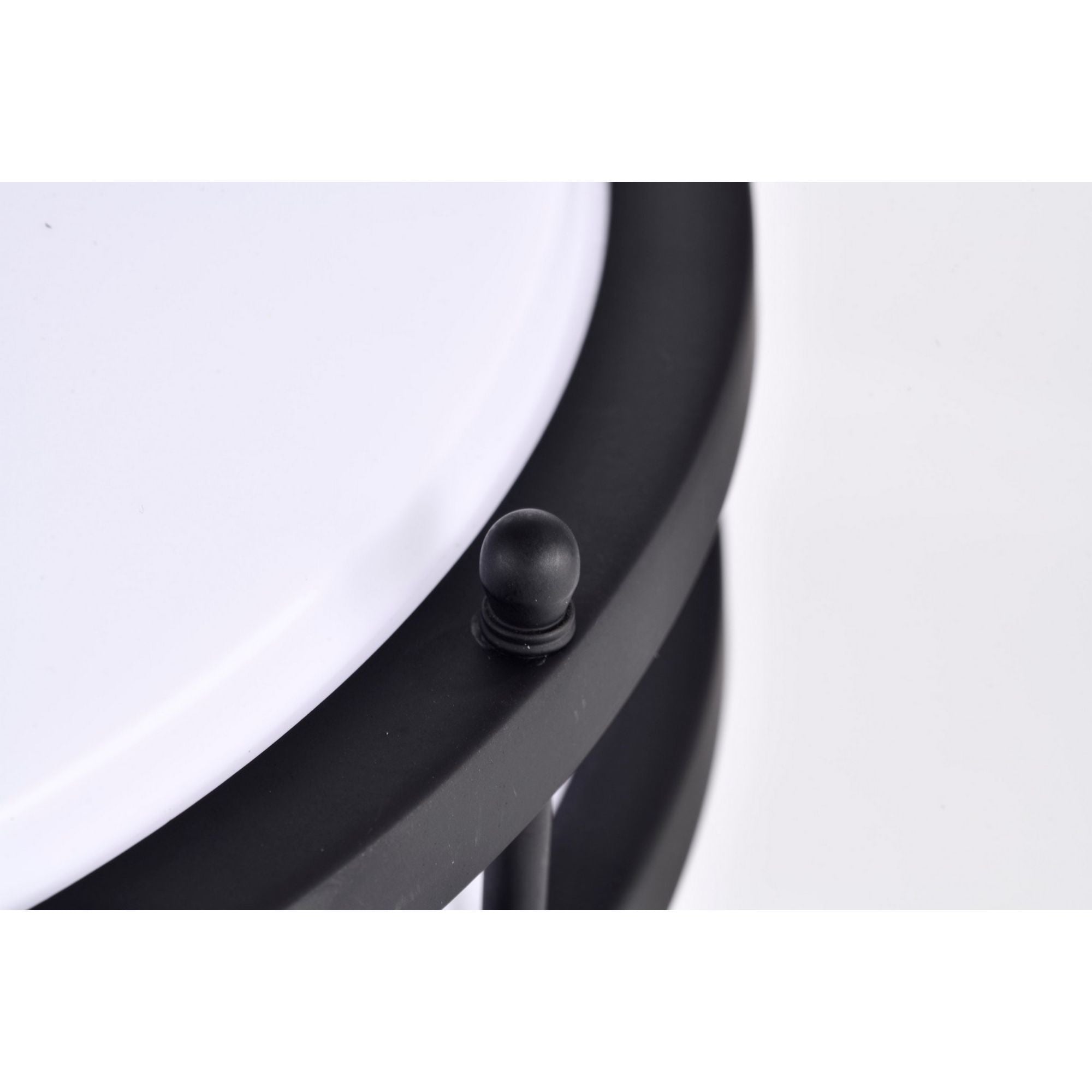 Glamour 13" LED Flush Mount, 3CCT, Black Finish - Bees Lighting