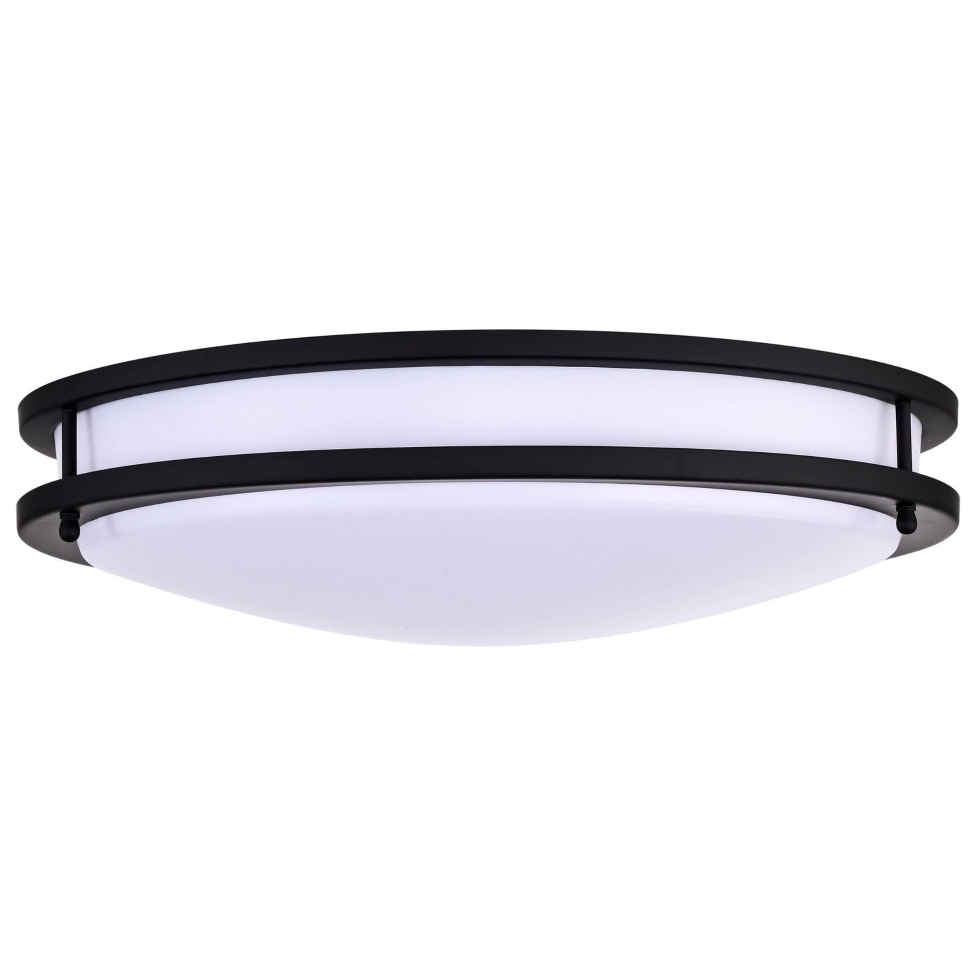 Glamour 17" LED Flush Mount, 3CCT, Black Finish - Bees Lighting