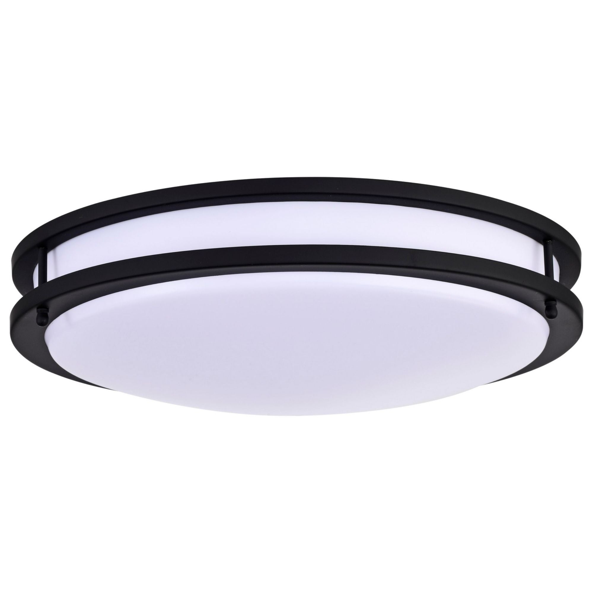 Glamour 17" LED Flush Mount, 3CCT, Black Finish - Bees Lighting