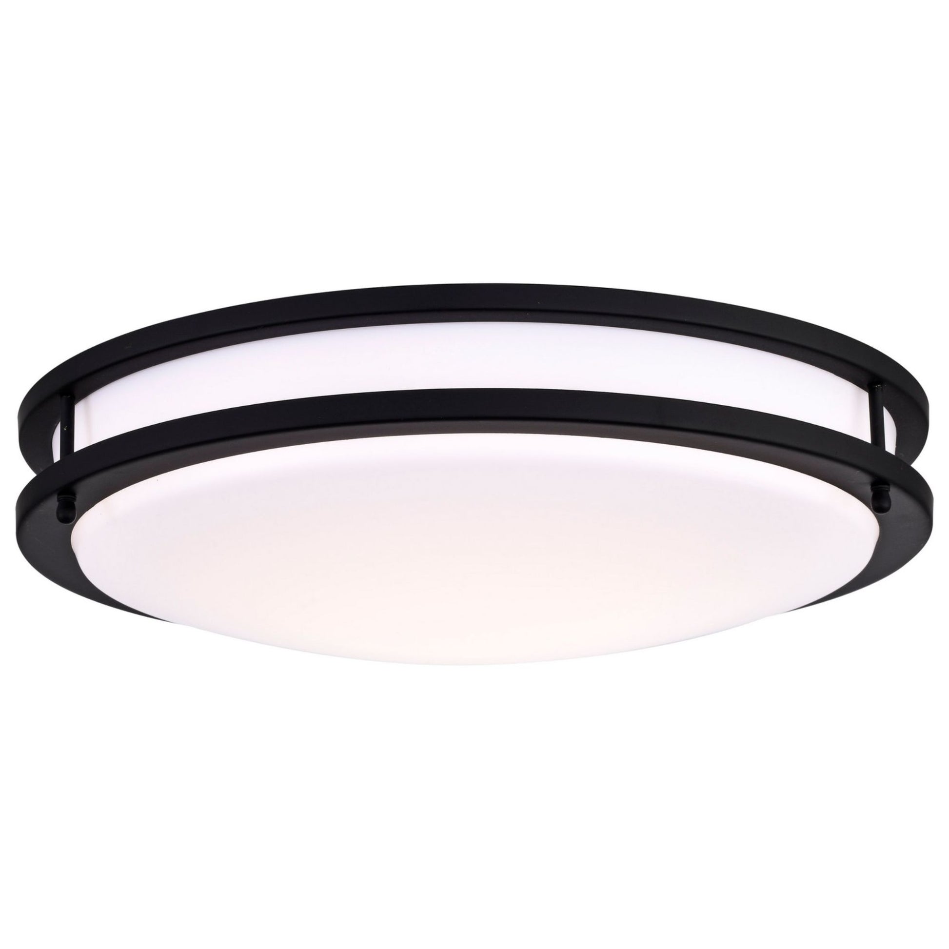 Glamour 17" LED Flush Mount, 3CCT, Black Finish - Bees Lighting