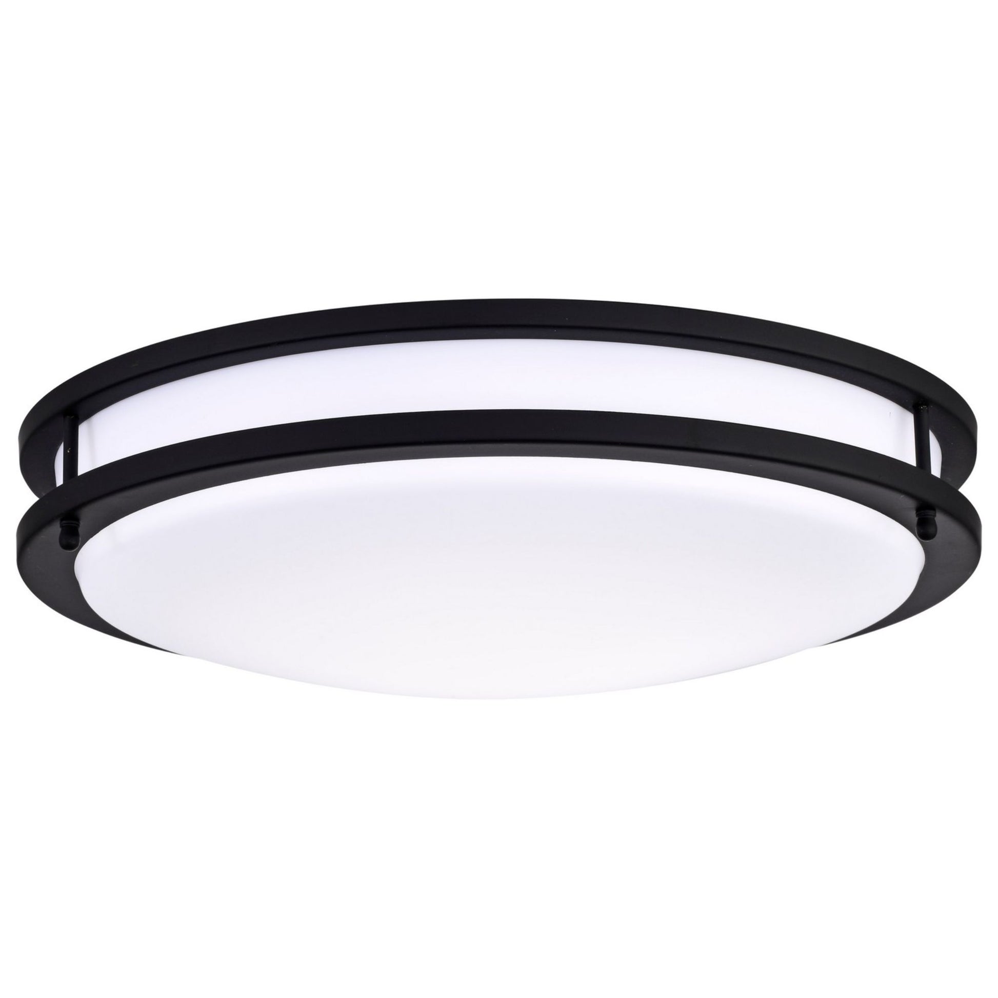 Glamour 17" LED Flush Mount, 3CCT, Black Finish - Bees Lighting