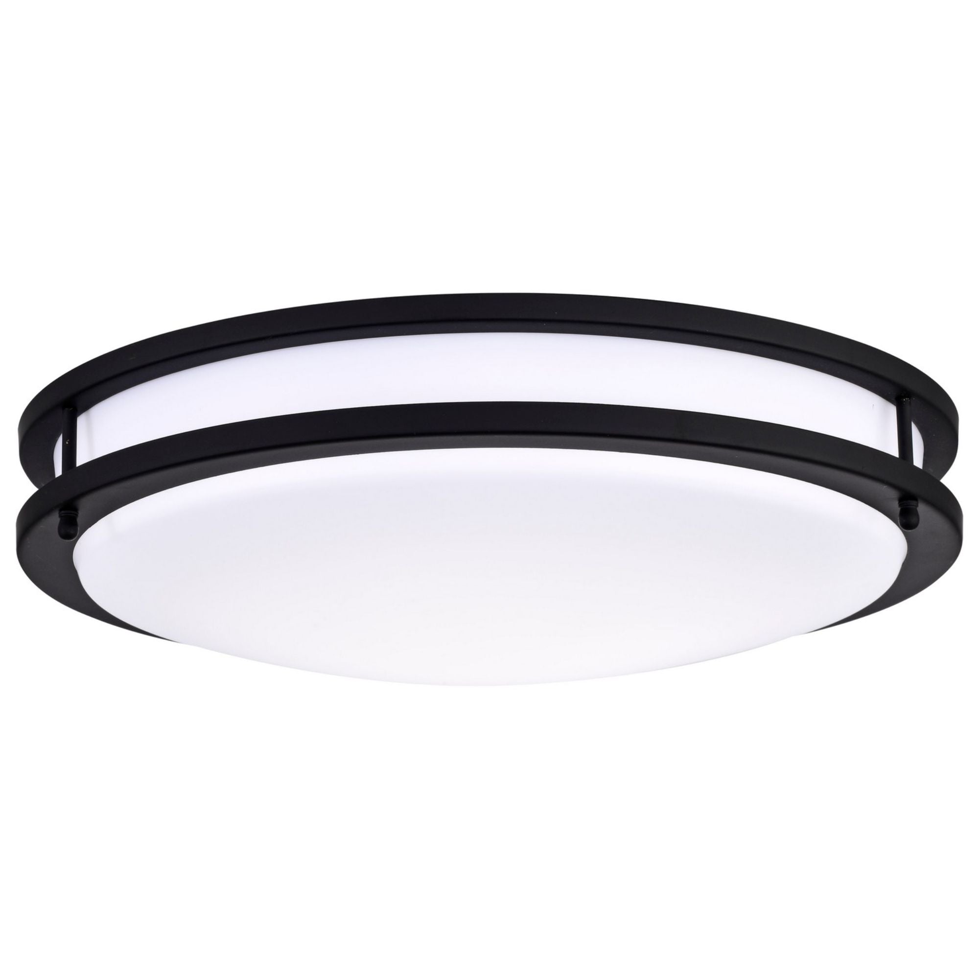 Glamour 17" LED Flush Mount, 3CCT, Black Finish - Bees Lighting