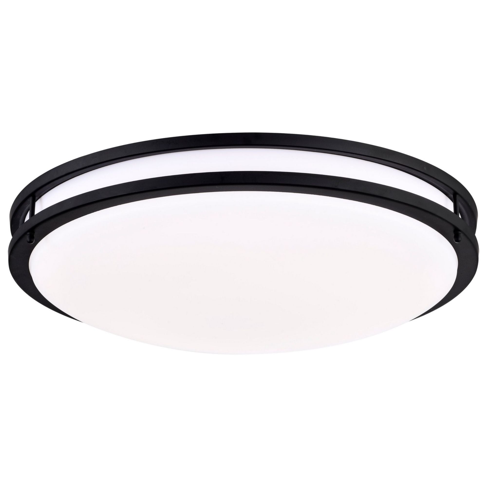 Glamour 24" LED Flush Mount, 3CCT, Black Finish - Bees Lighting