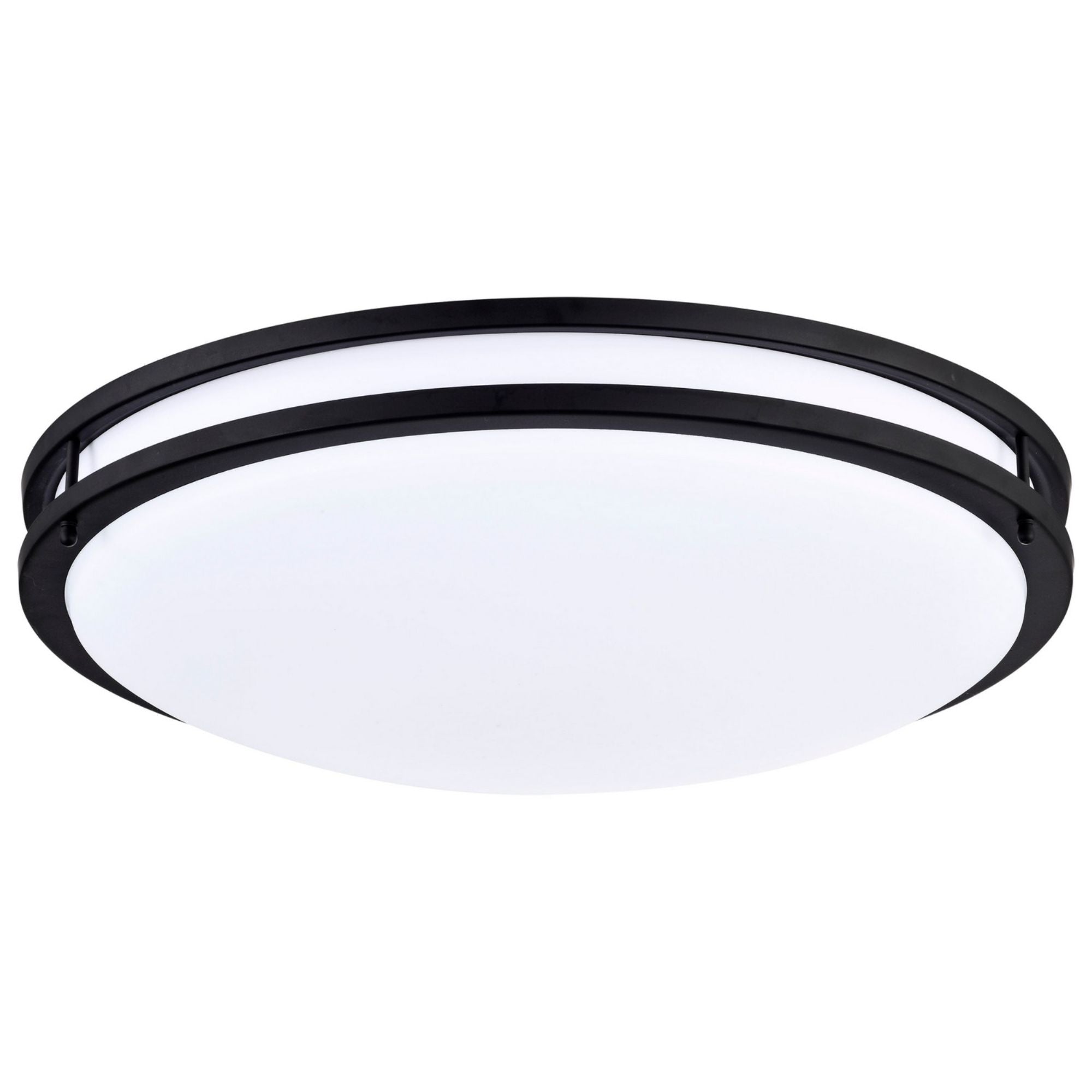 Glamour 24" LED Flush Mount, 3CCT, Black Finish - Bees Lighting